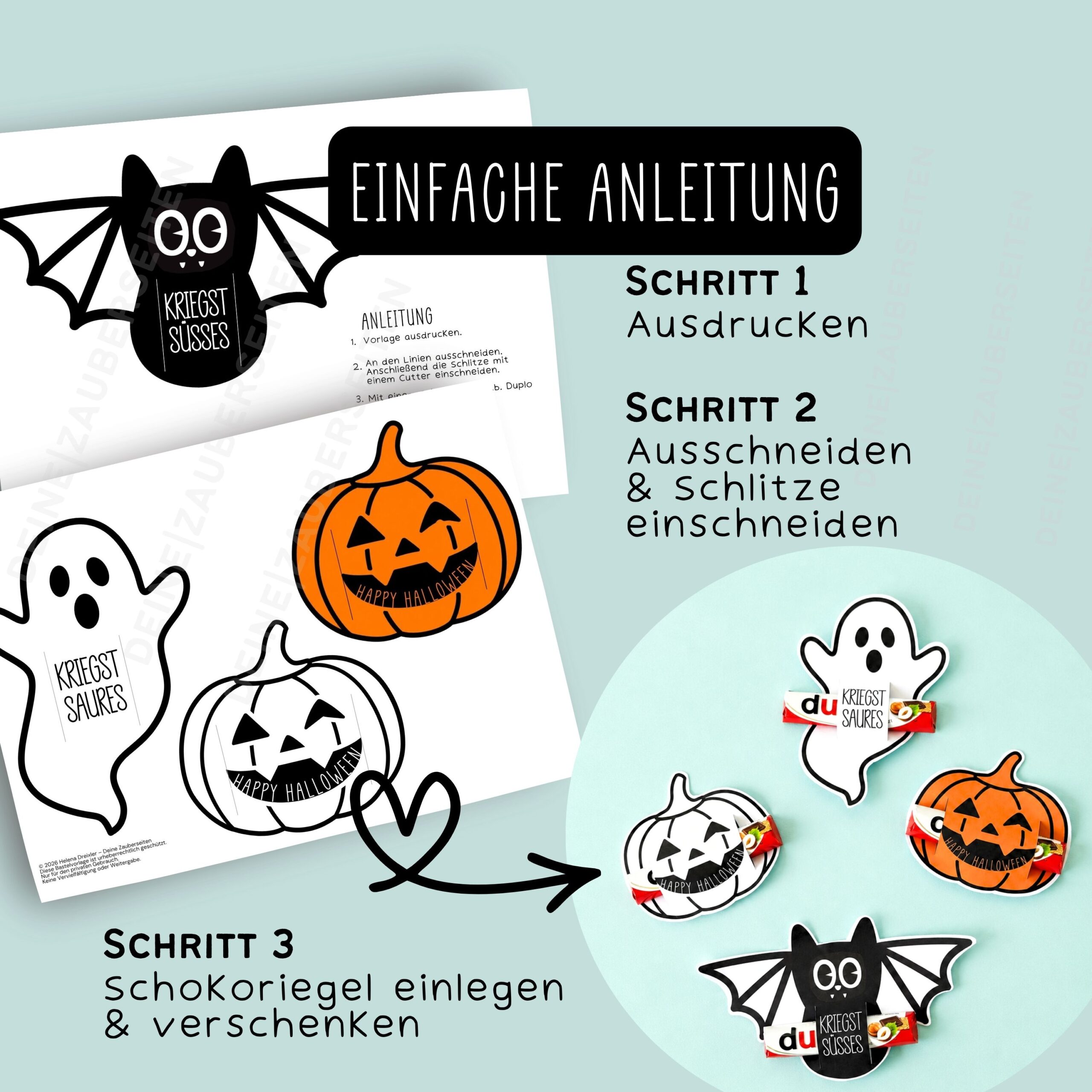 Duplo Banderolen "Süßes & Saures" Halloween – Bild 4