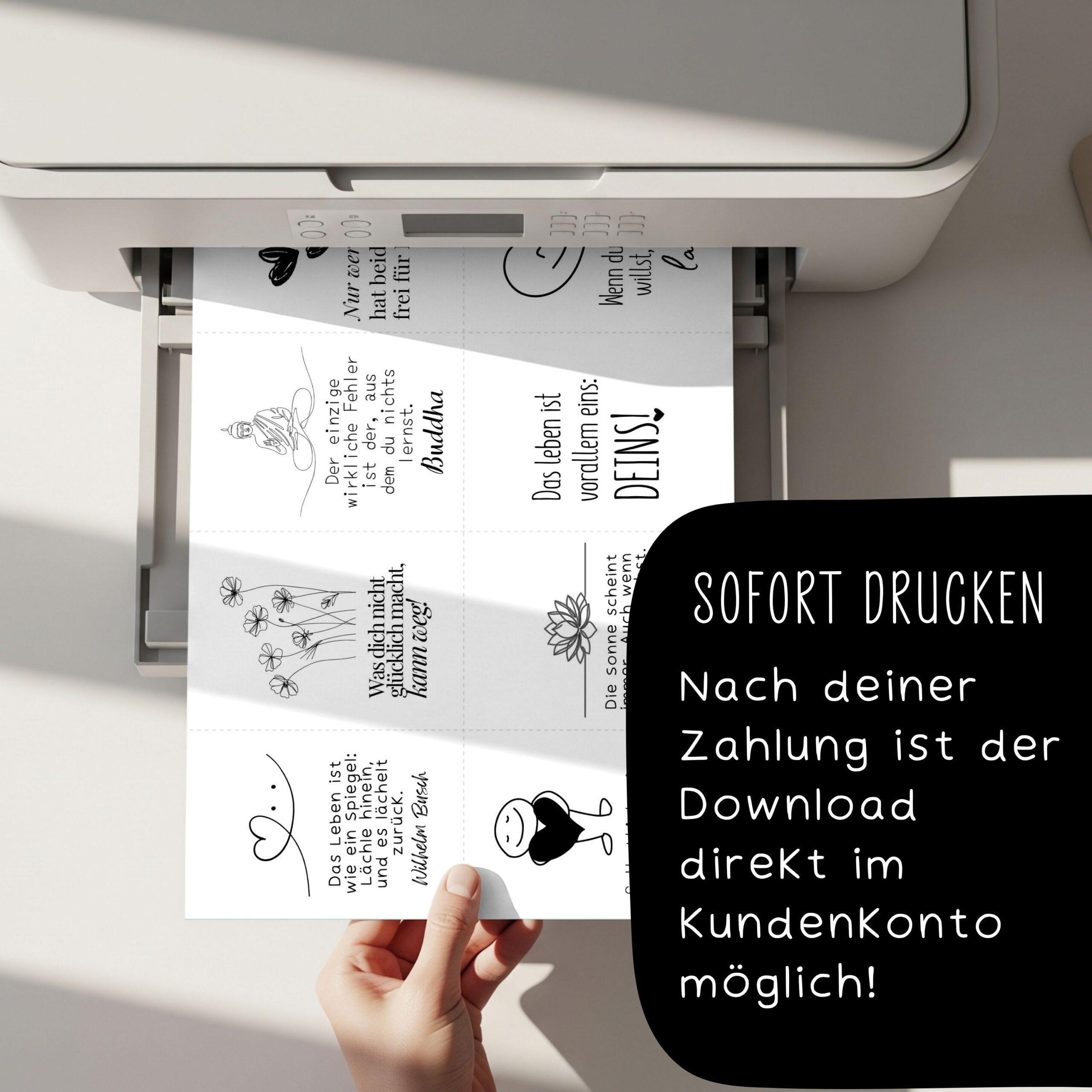 Positive Sprüche & Zitate zum Ausdrucken – Bild 7