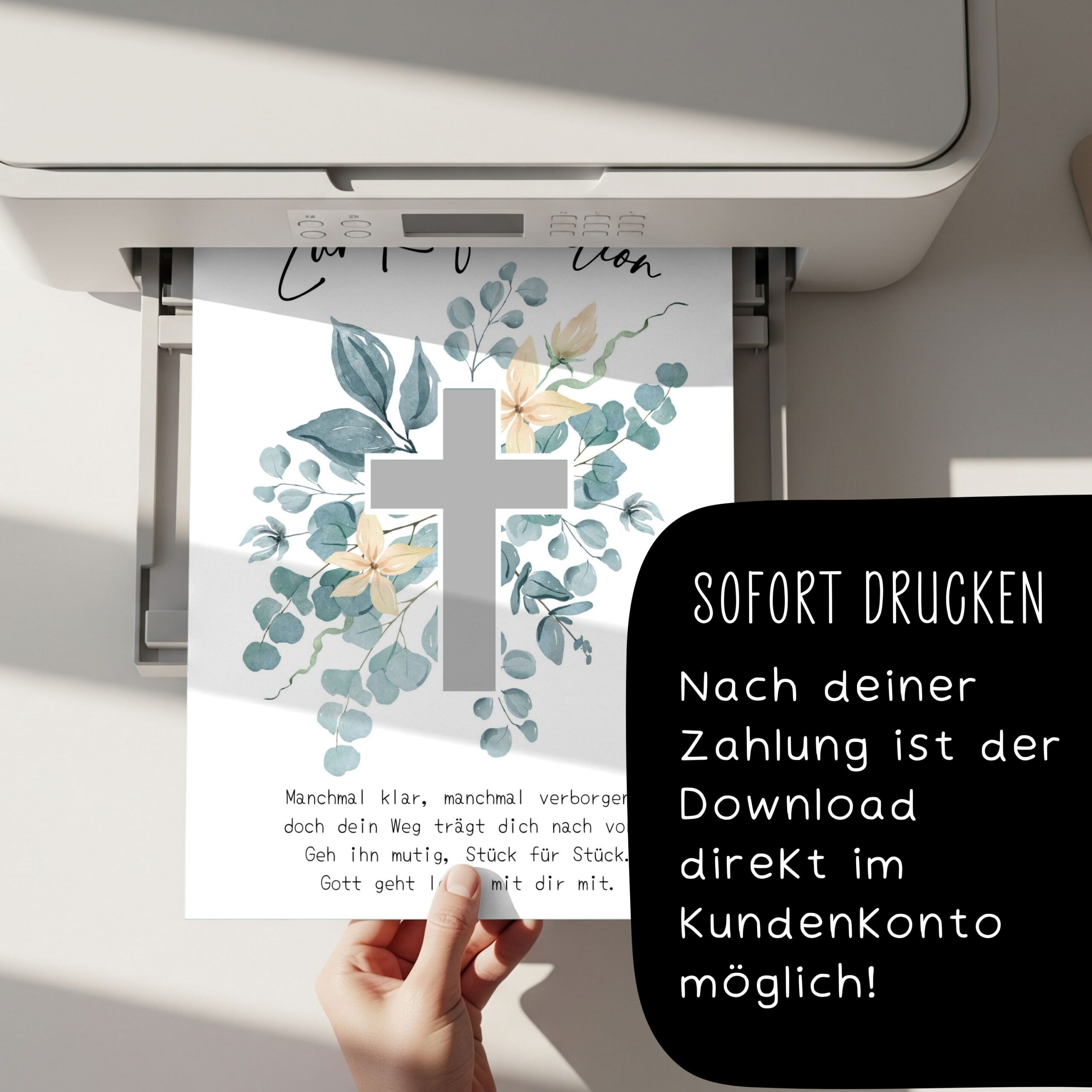 Geldgeschenk zur Konfirmation zum Ausdrucken – Bild 4