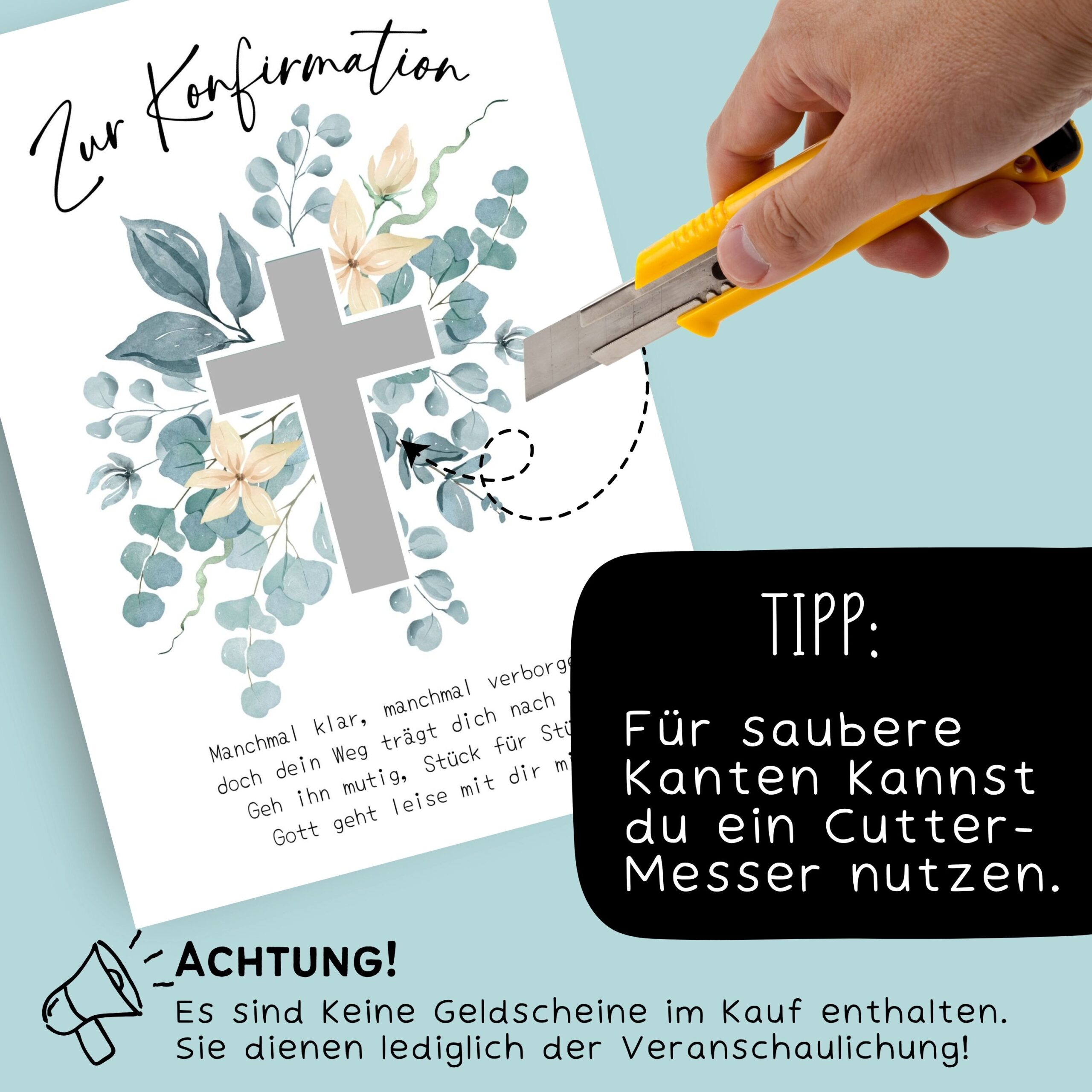 Geldgeschenk zur Konfirmation zum Ausdrucken – Bild 5