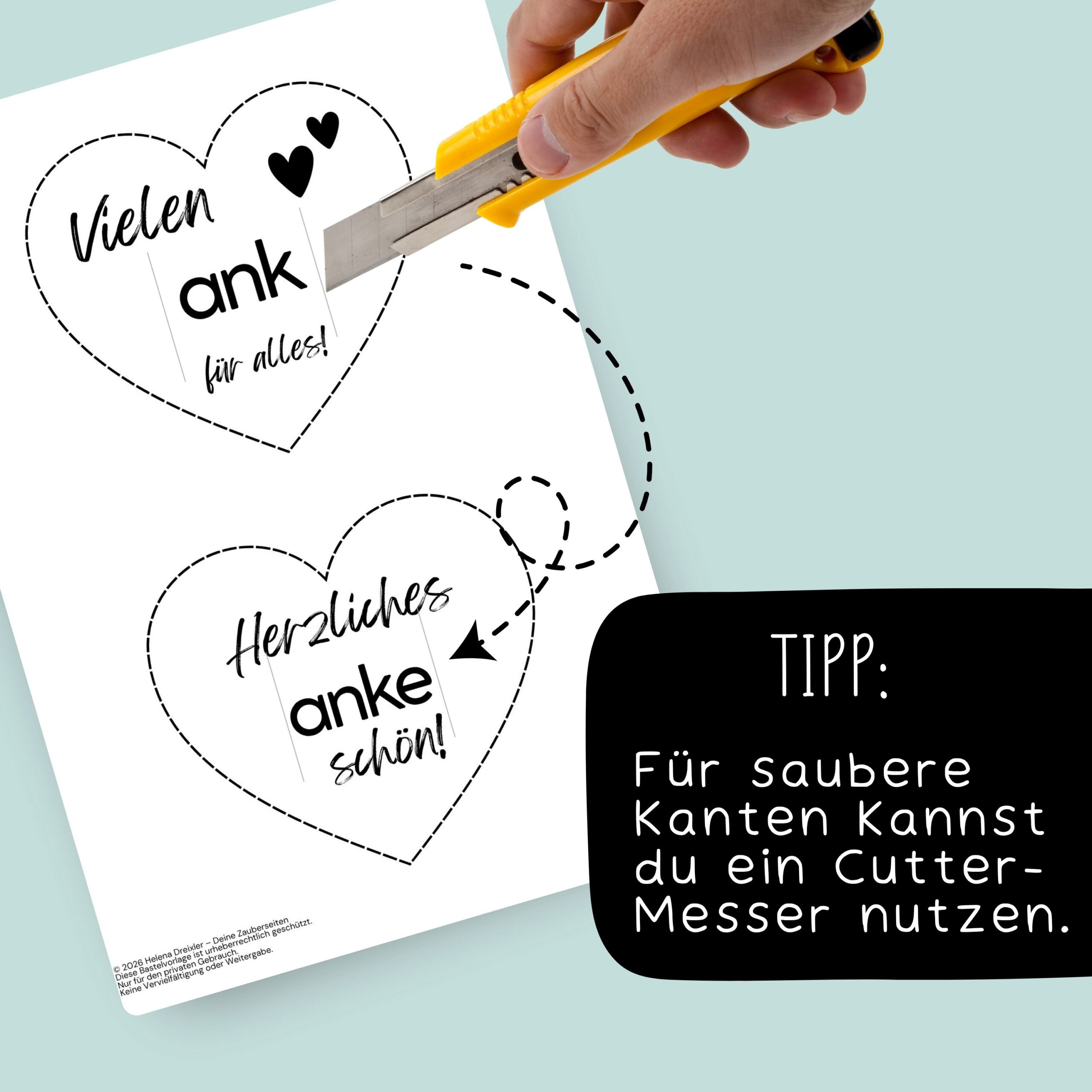 Duplo Banderolen "4 Danke schön Herzen" – Bild 3