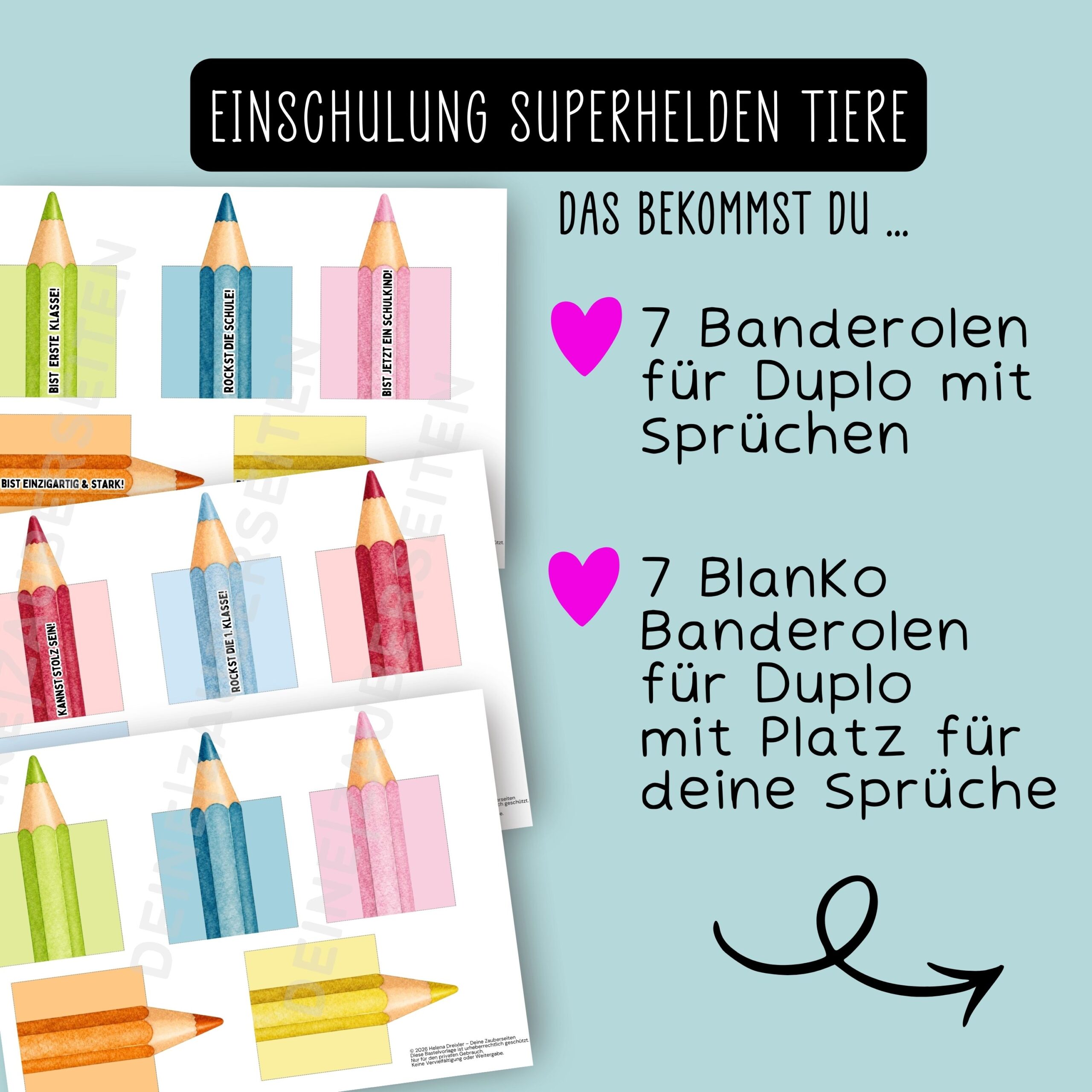 Duplo Banderolen "Einschulung" – Bild 6