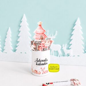 Duplo Banderole Adventskalender "Rosa"