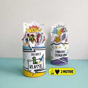 Duplo Banderole & Etiketten "Endlich Schulkind"