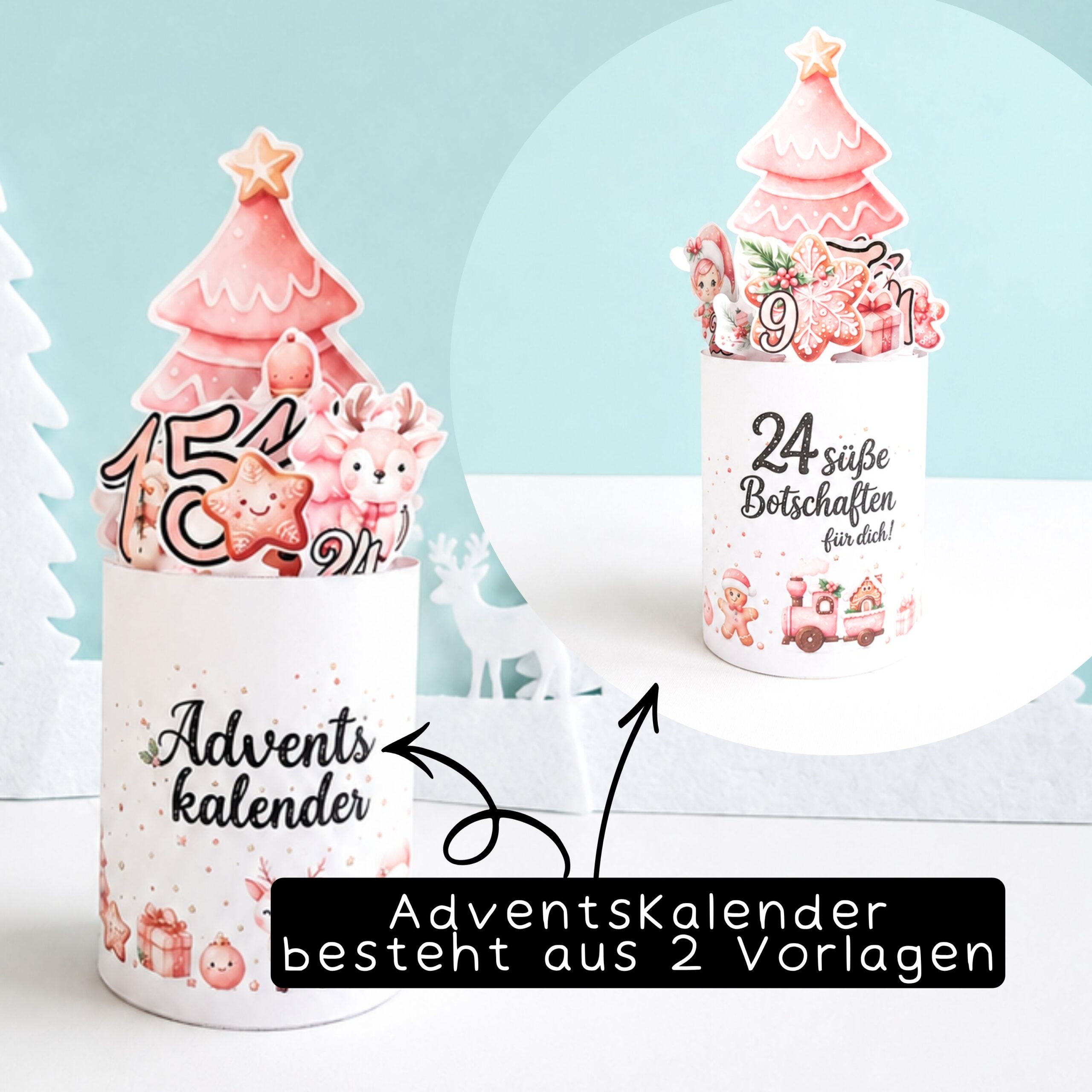 Duplo Banderole Adventskalender "Rosa" – Bild 2