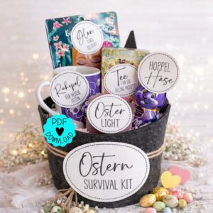 Ostergeschenk Geschenkkorb "Ostern Survival Kit"