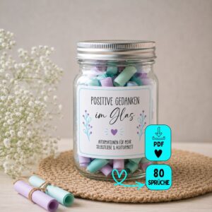 Geschenk im Glas: Affirmationen & Sprüche