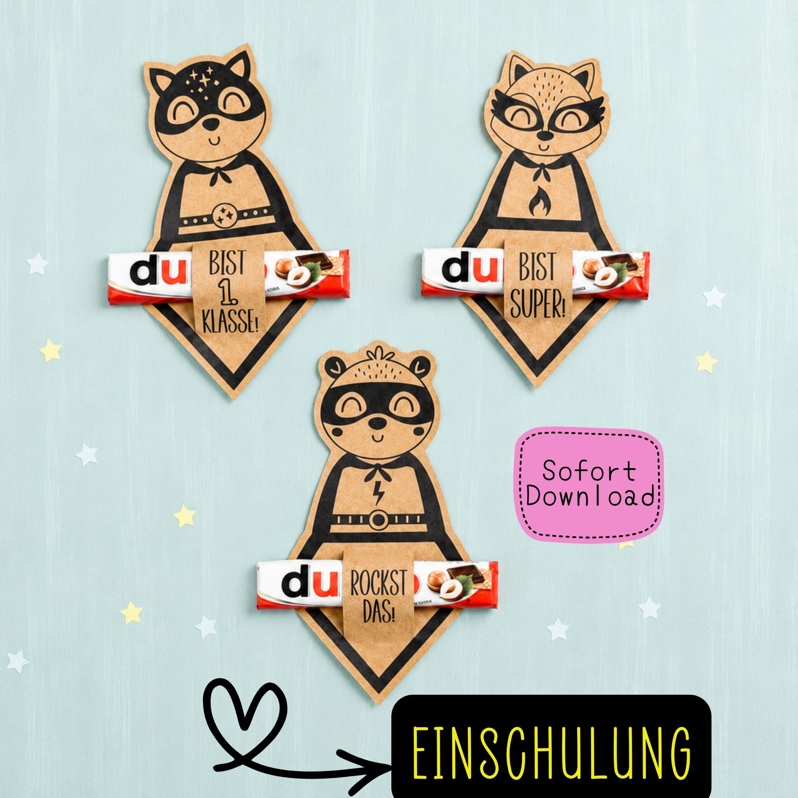 Einschulung Geschenk "Du bist 1. Klasse" Duplo – Bild 2