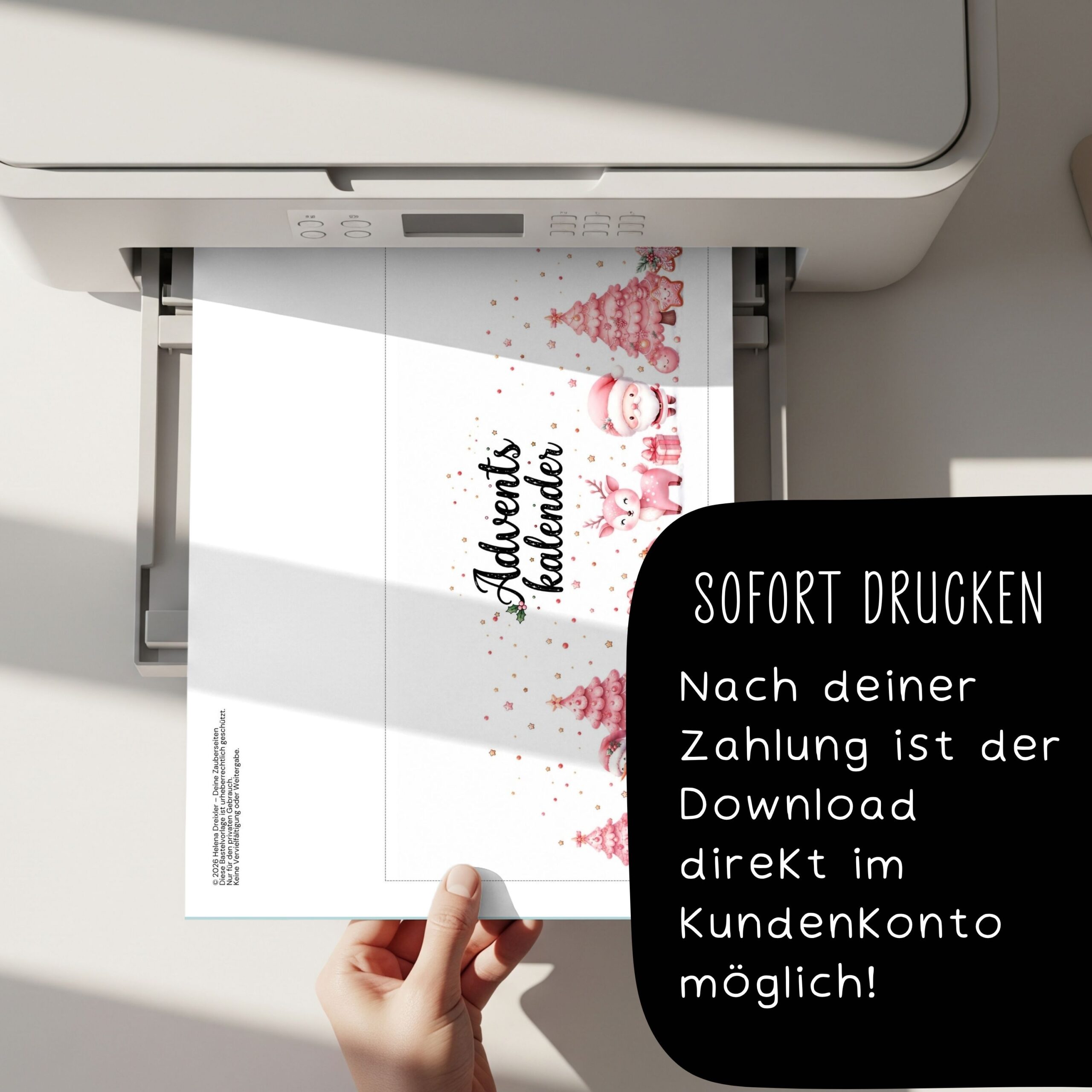 Duplo Banderole Adventskalender "Rosa" – Bild 8