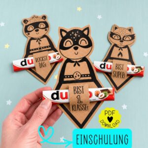 Einschulung Geschenk "Du bist 1. Klasse" Duplo