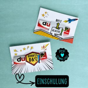 Einschulung Geschenk "Du bist Erste Klasse" Duplo
