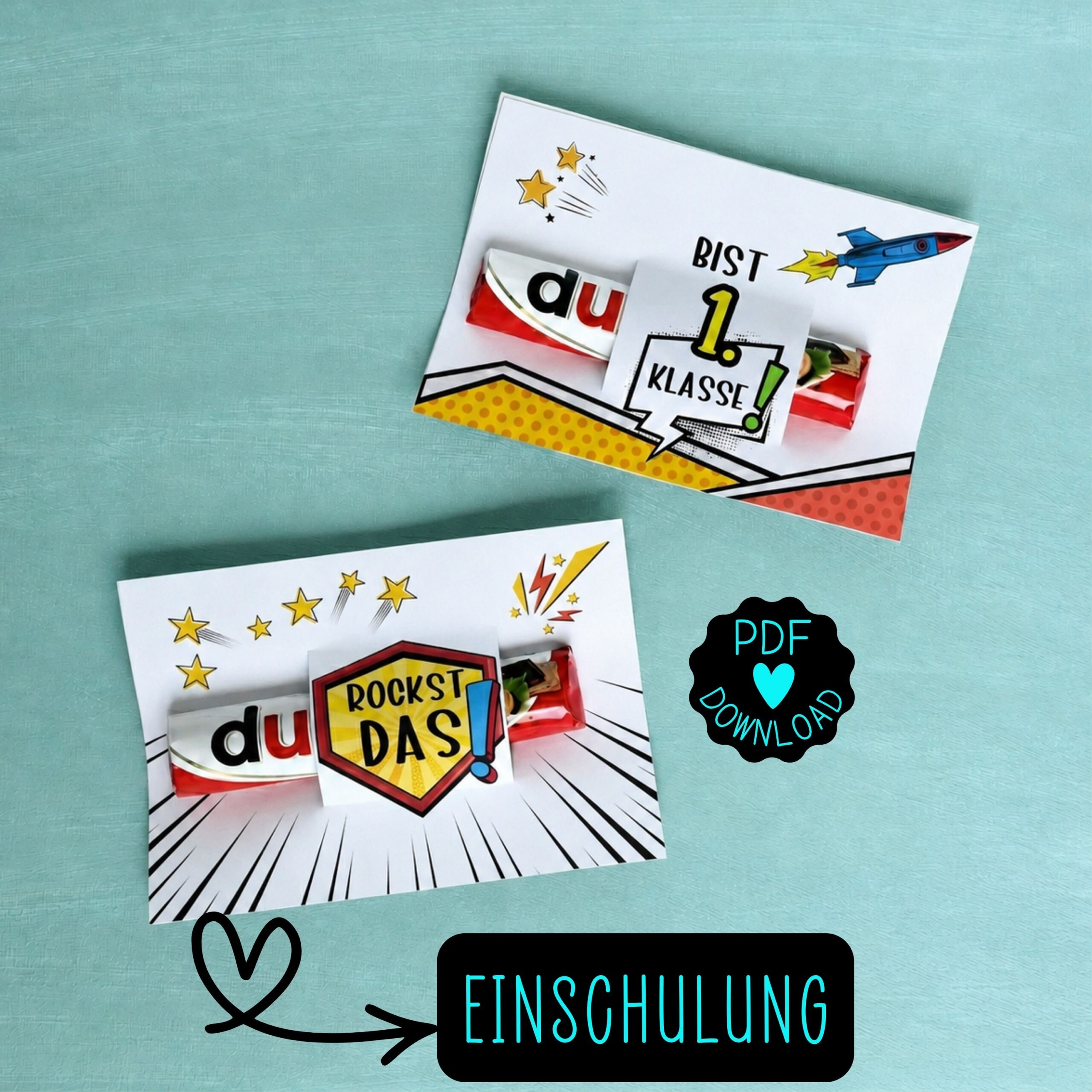 Einschulung Geschenk "Du bist Erste Klasse" Duplo