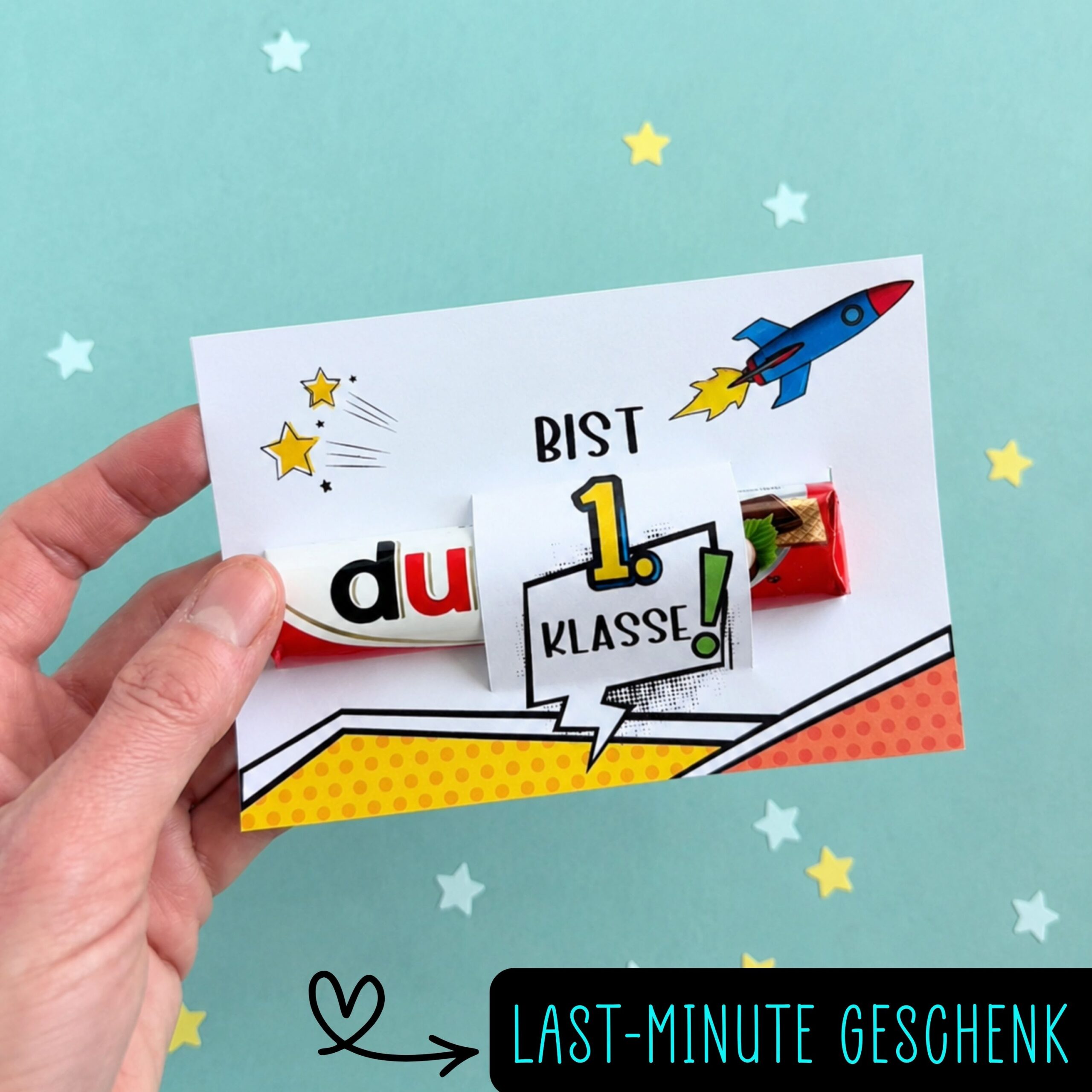 Einschulung Geschenk "Du bist Erste Klasse" Duplo – Bild 2