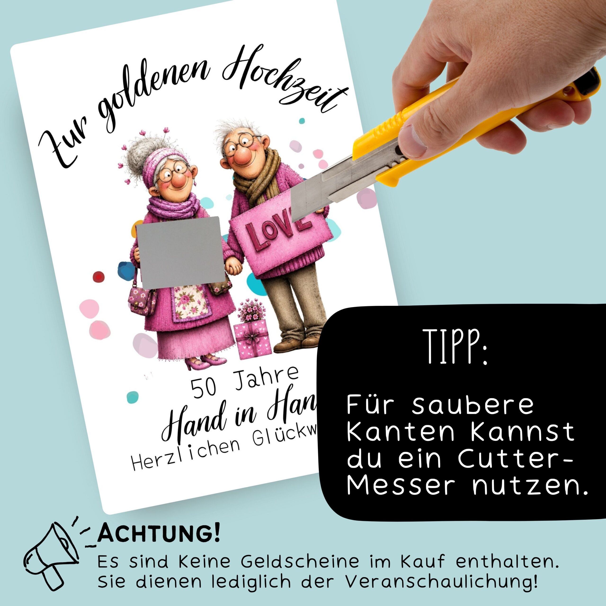 Geldgeschenk zur goldenen Hochzeit zum Ausdrucken – Bild 4