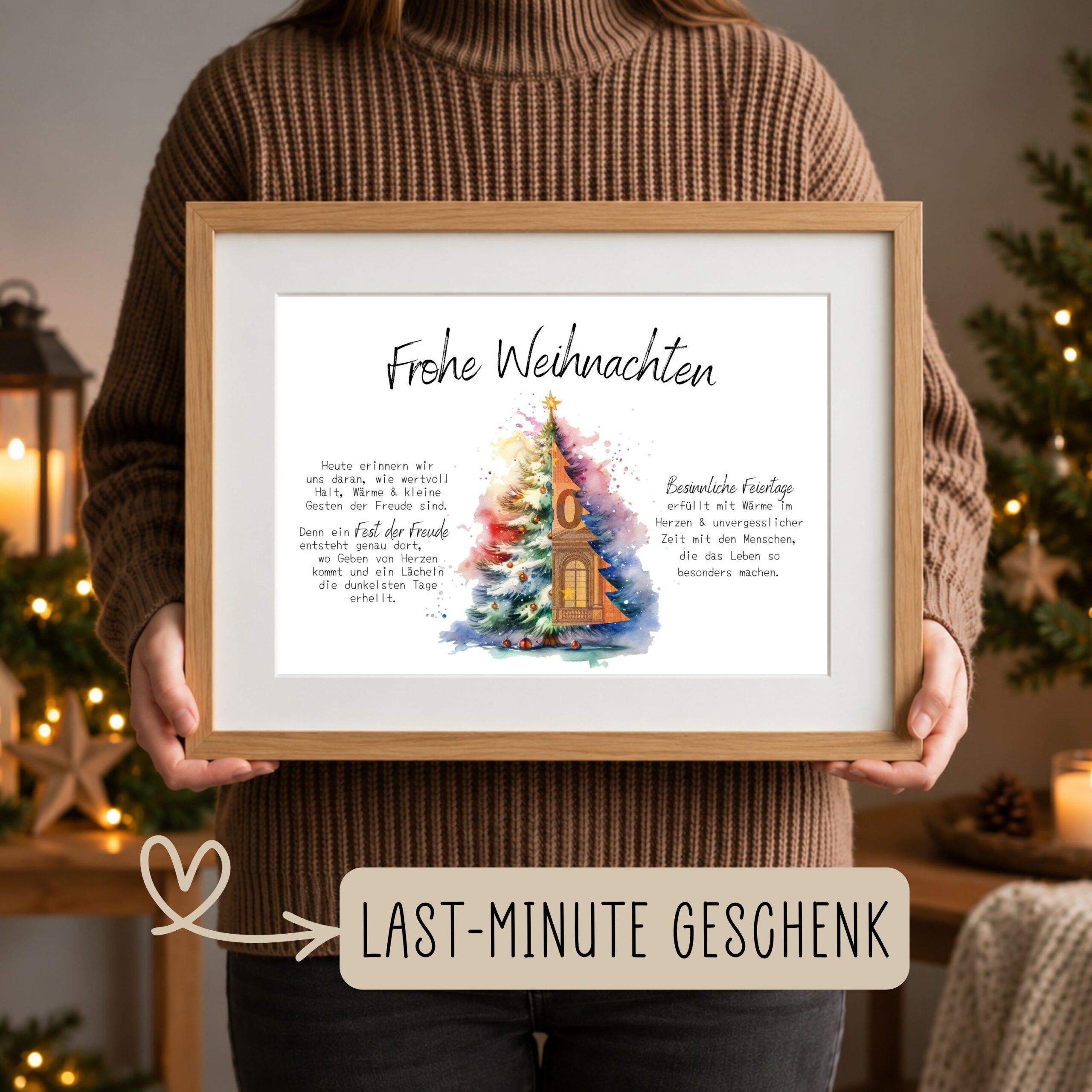 Geldgeschenk "Weihnachtsbaum" Weihnachten – Bild 2