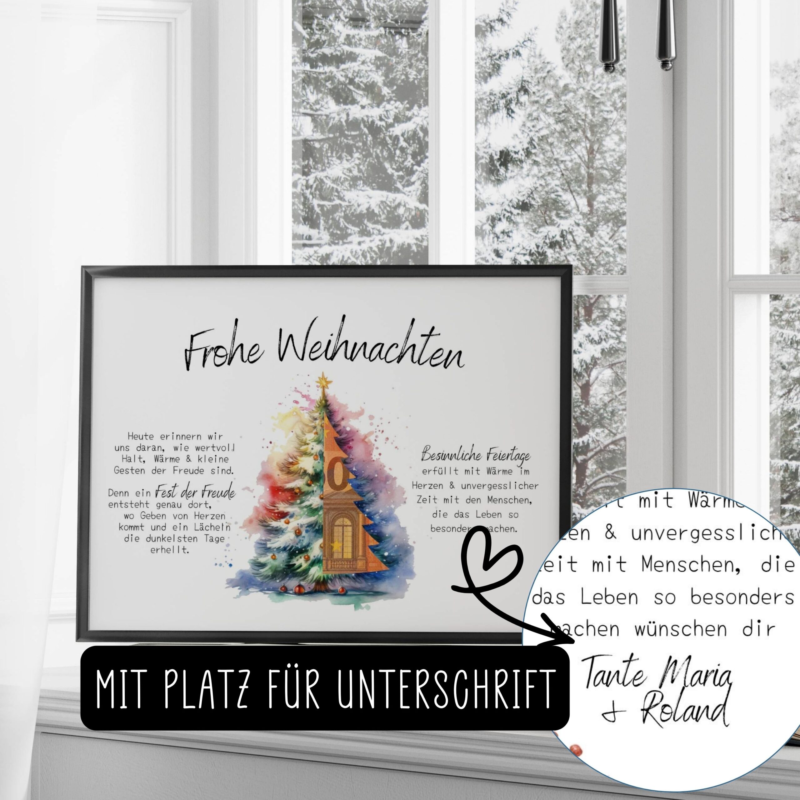 Geldgeschenk "Weihnachtsbaum" Weihnachten – Bild 3