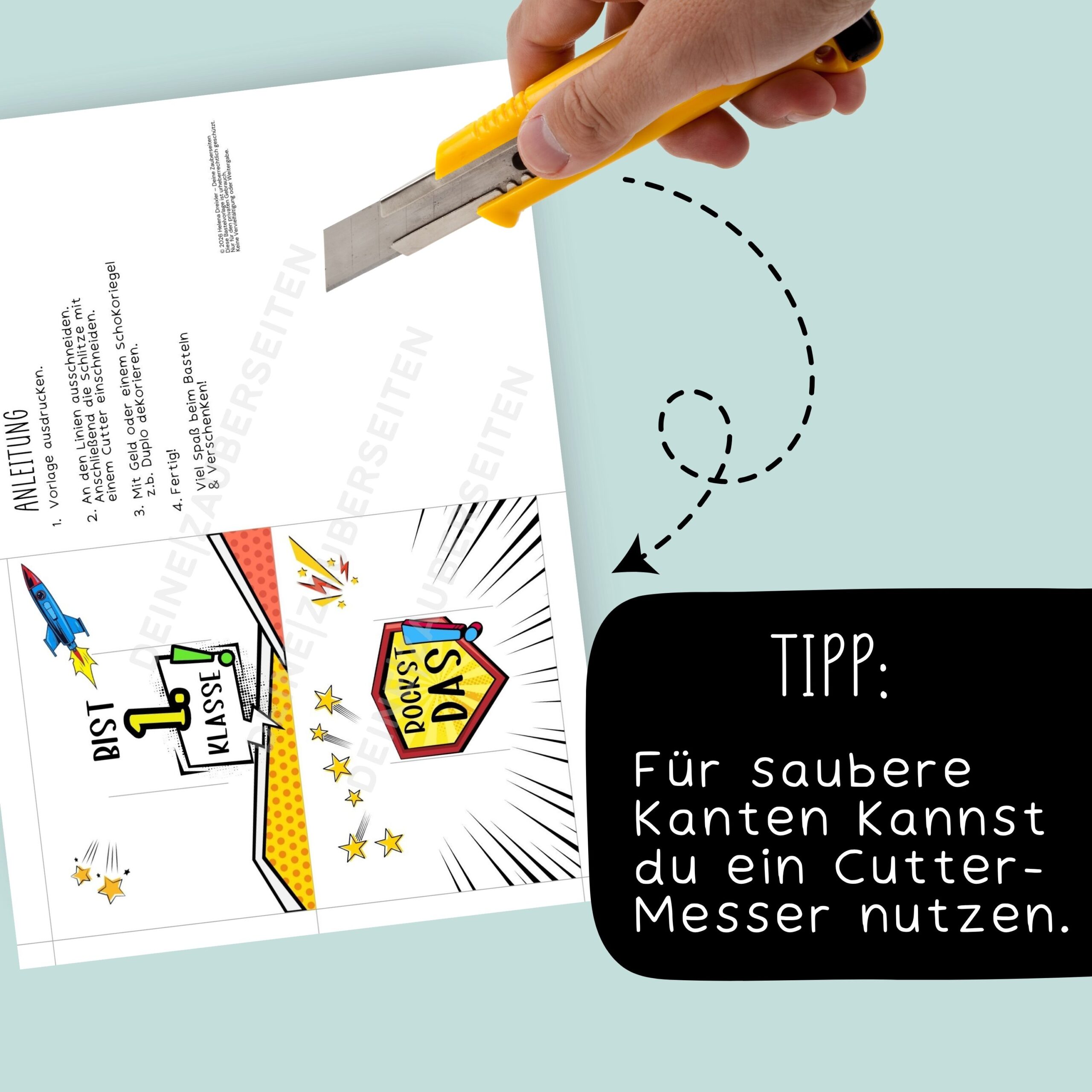 Einschulung Geschenk "Du bist Erste Klasse" Duplo – Bild 4