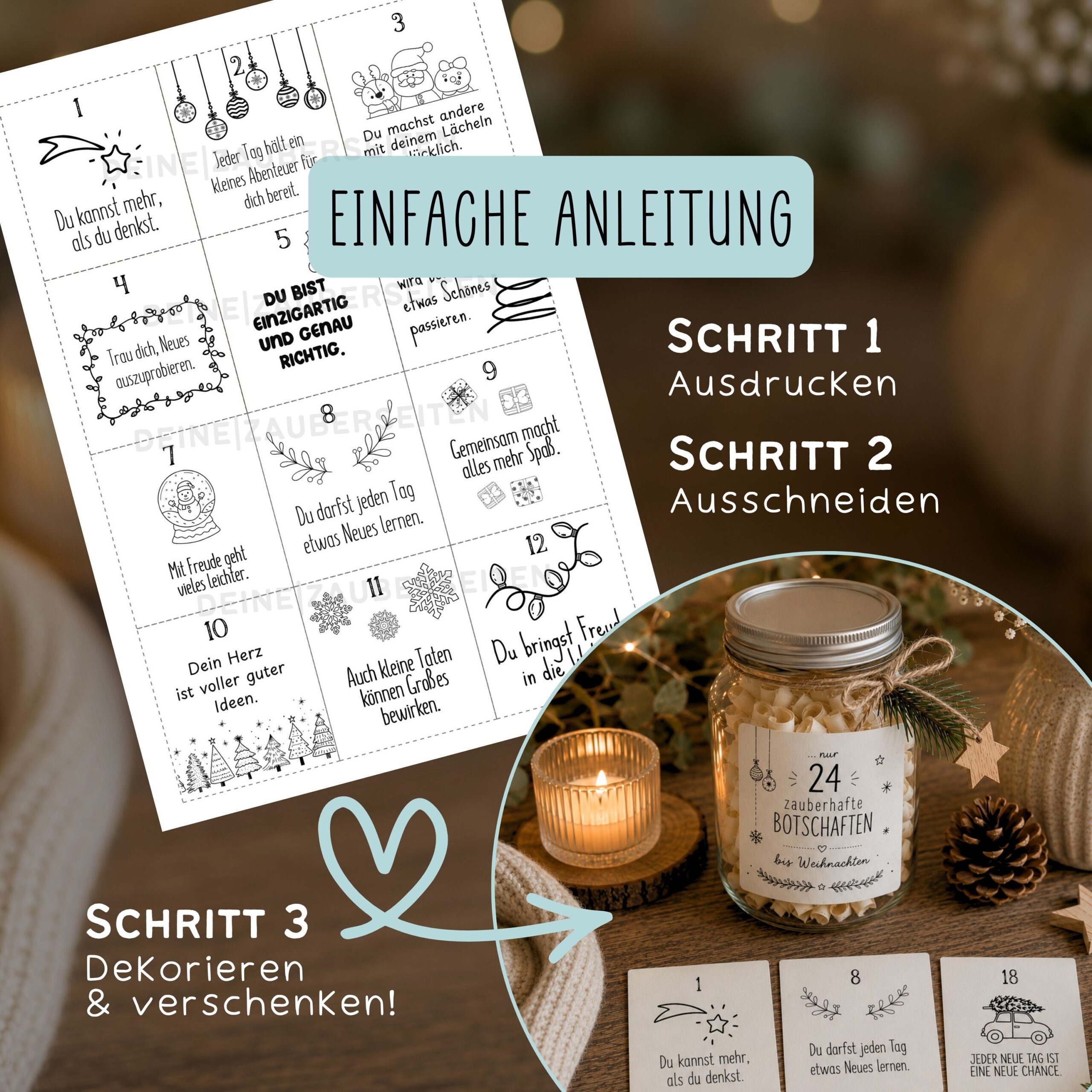 Adventskalender für Kinder Sprüche – Bild 3