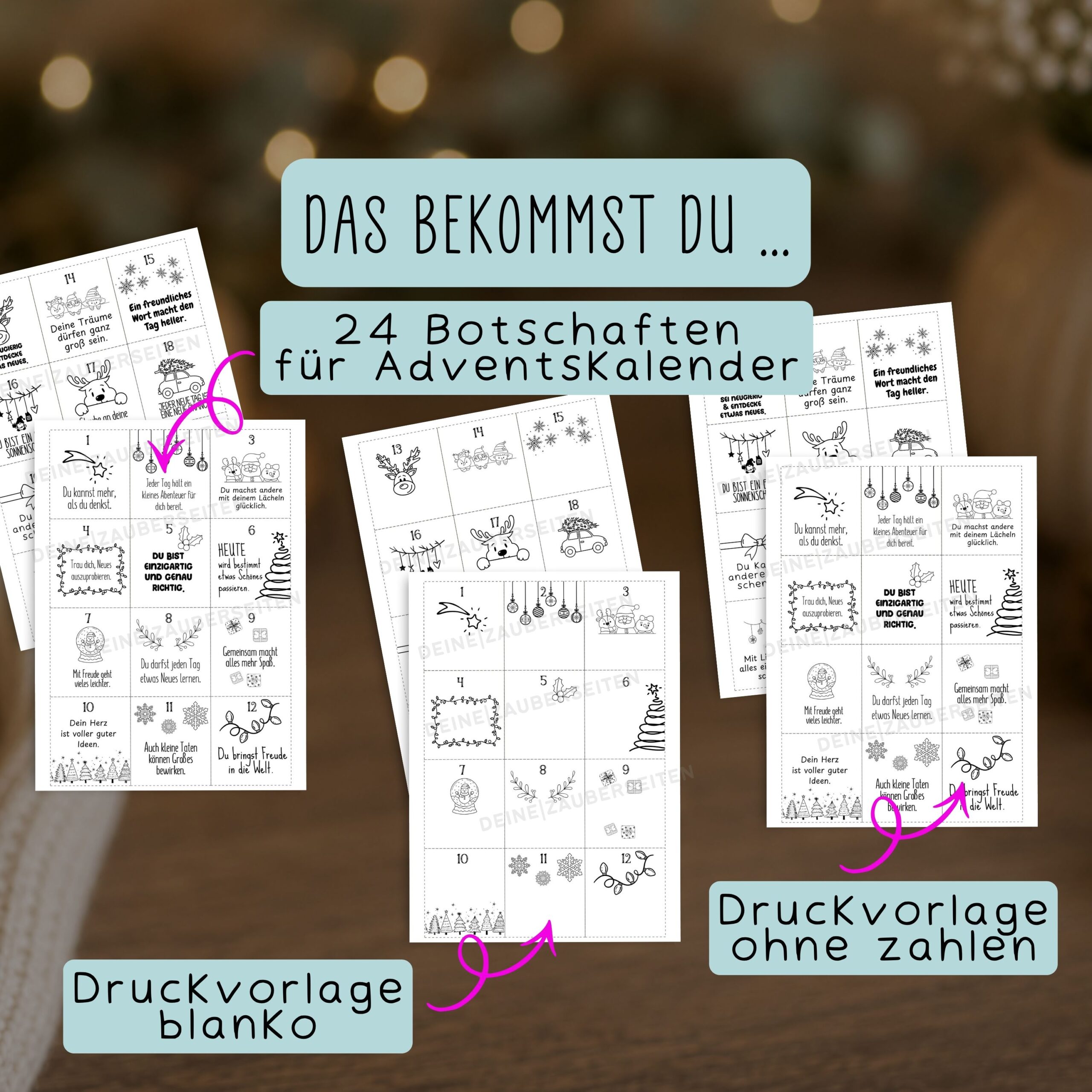 Adventskalender für Kinder Sprüche – Bild 6