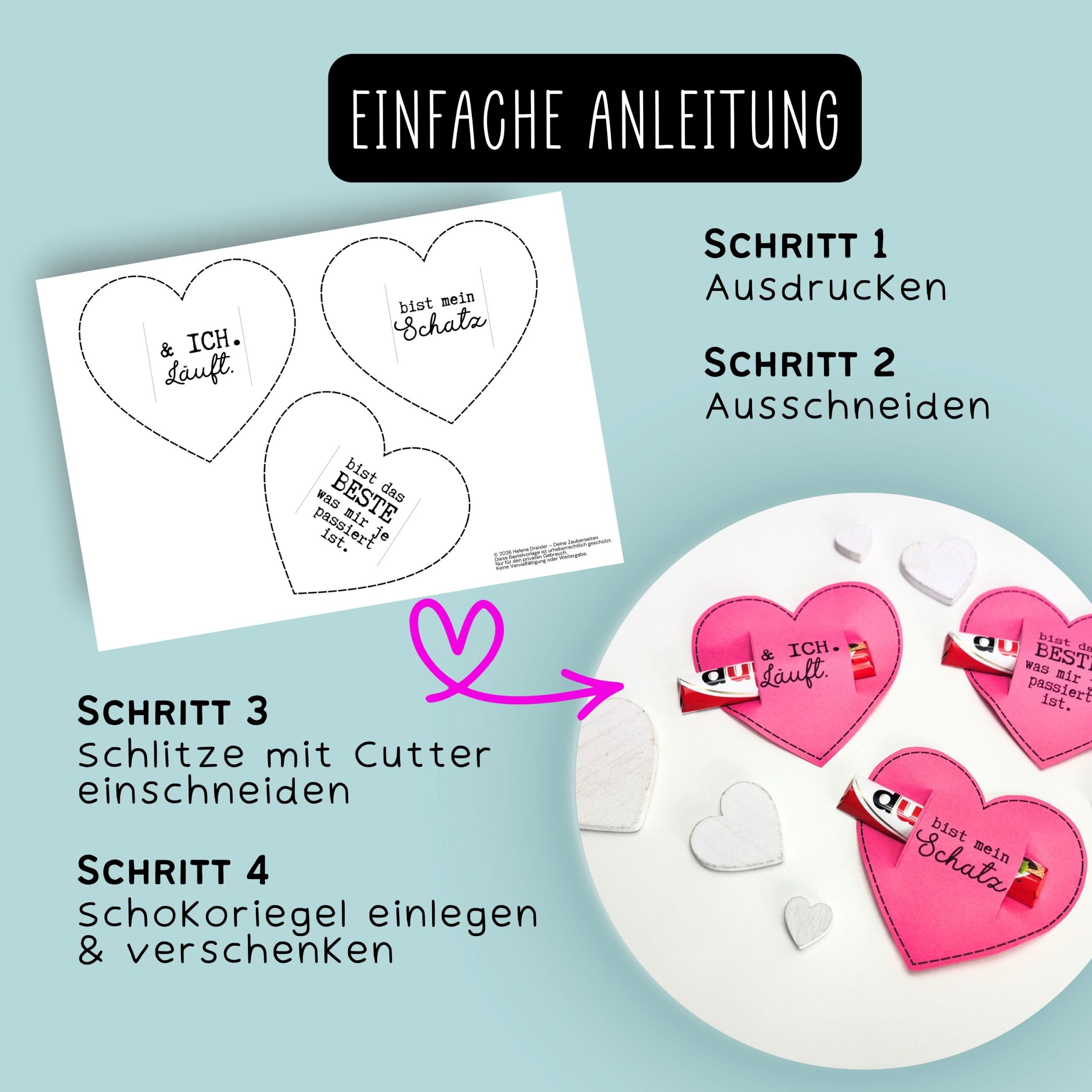 Duplo Banderolen "3 Herzen" – Bild 2