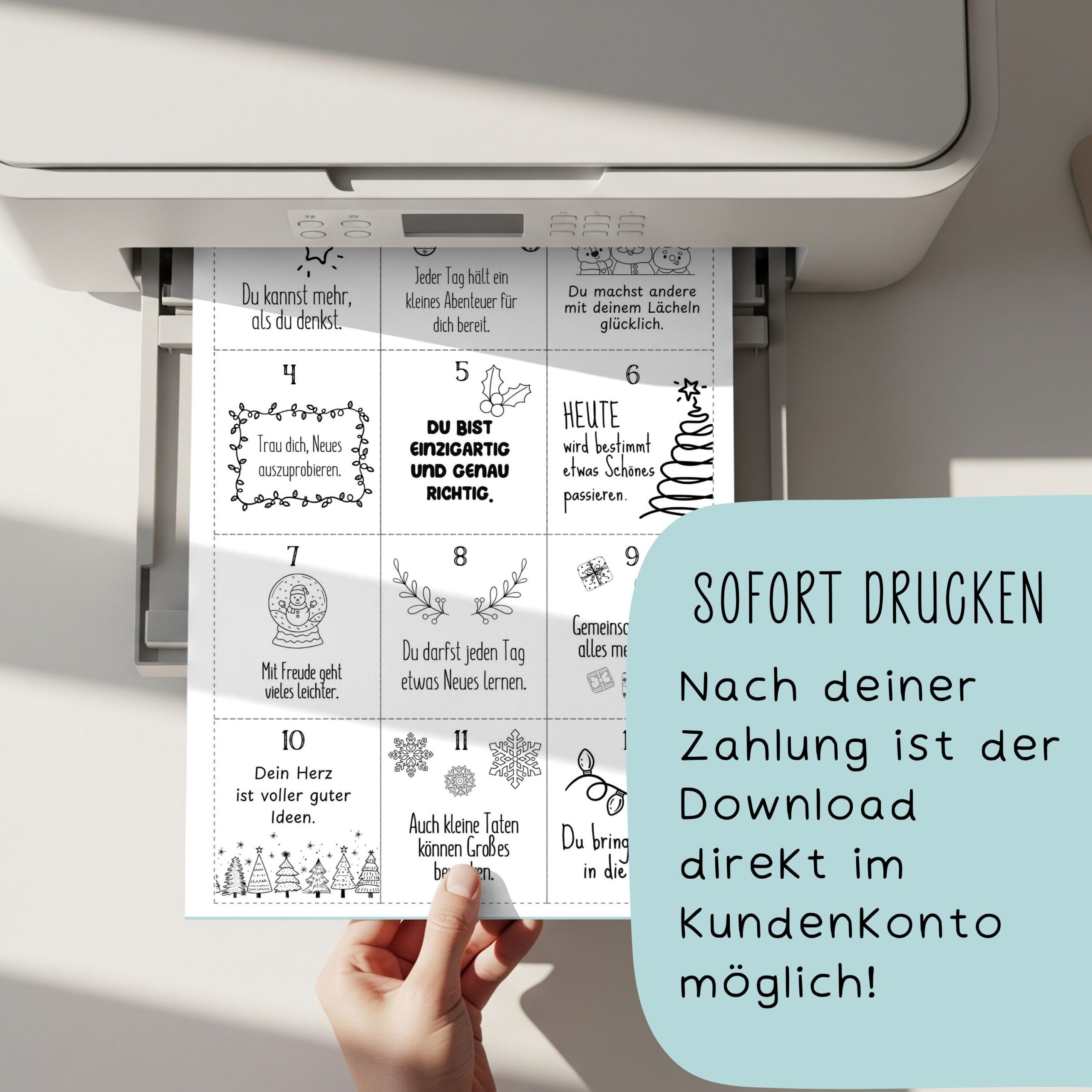 Adventskalender für Kinder Sprüche – Bild 8