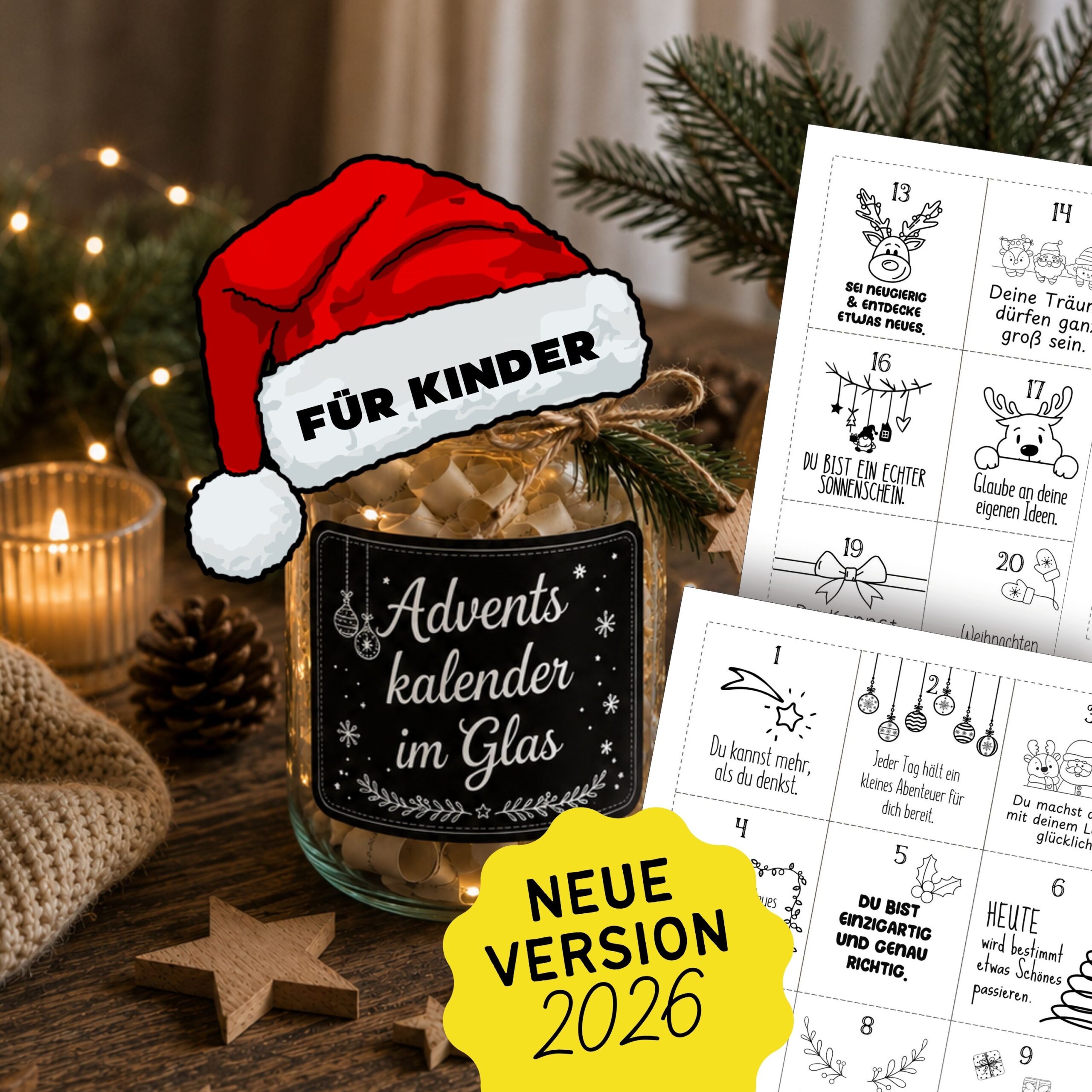 Adventskalender für Kinder Sprüche