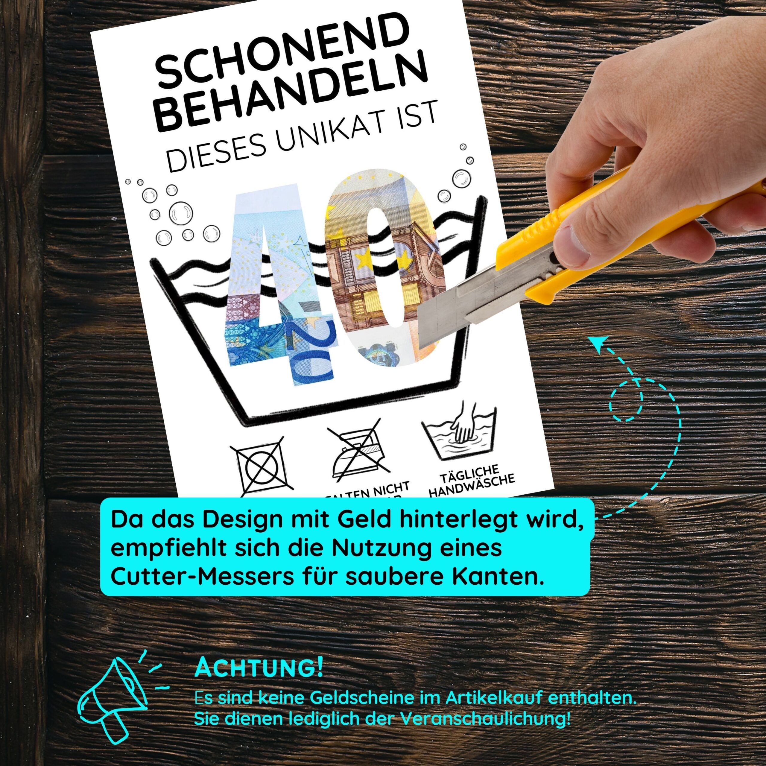 Geldgeschenk "40. Geburtstag" zum Ausdrucken – Bild 2