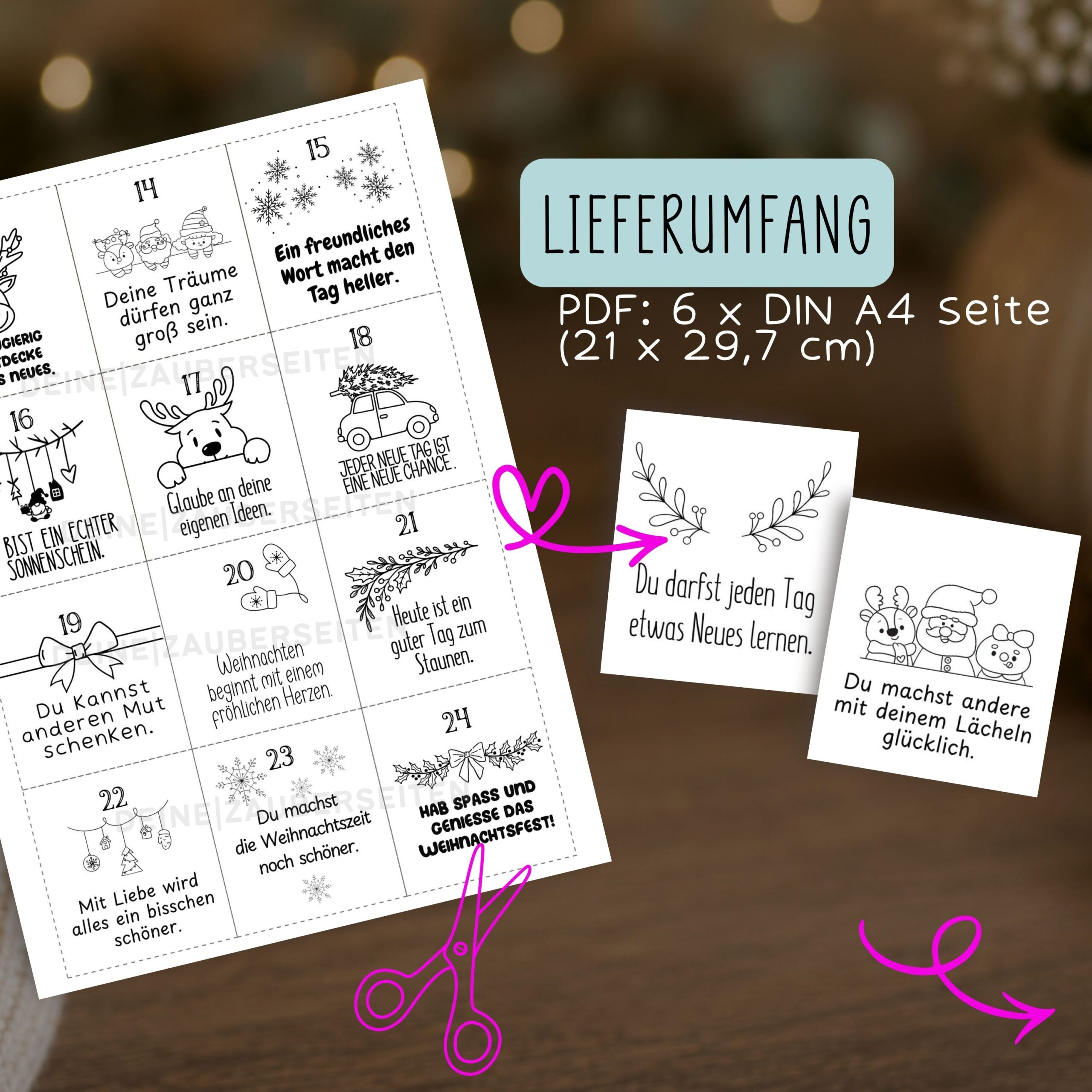 Adventskalender Sprüche & Zitate – Bild 3