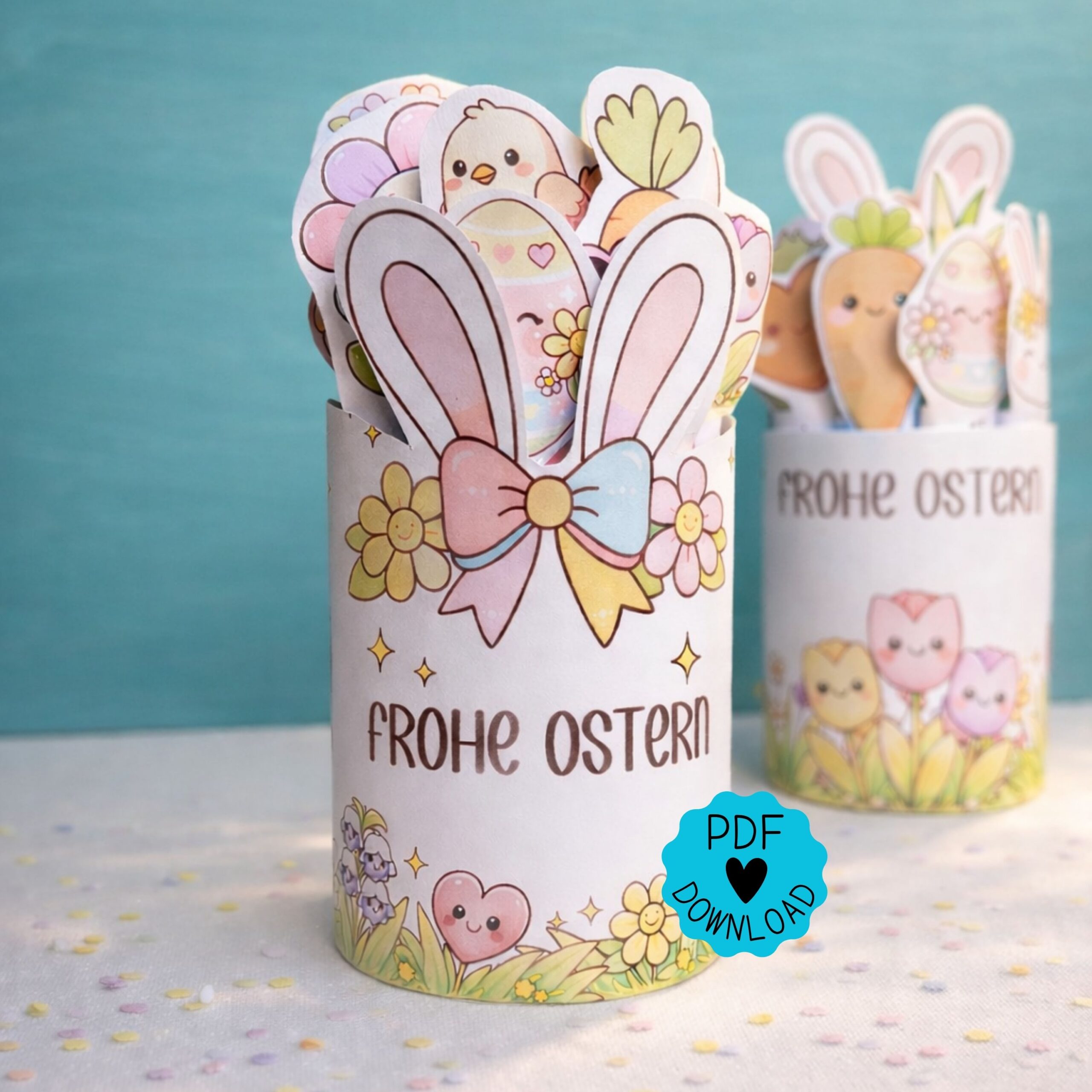 Duplo Banderole & Etiketten "Frohe Ostern"