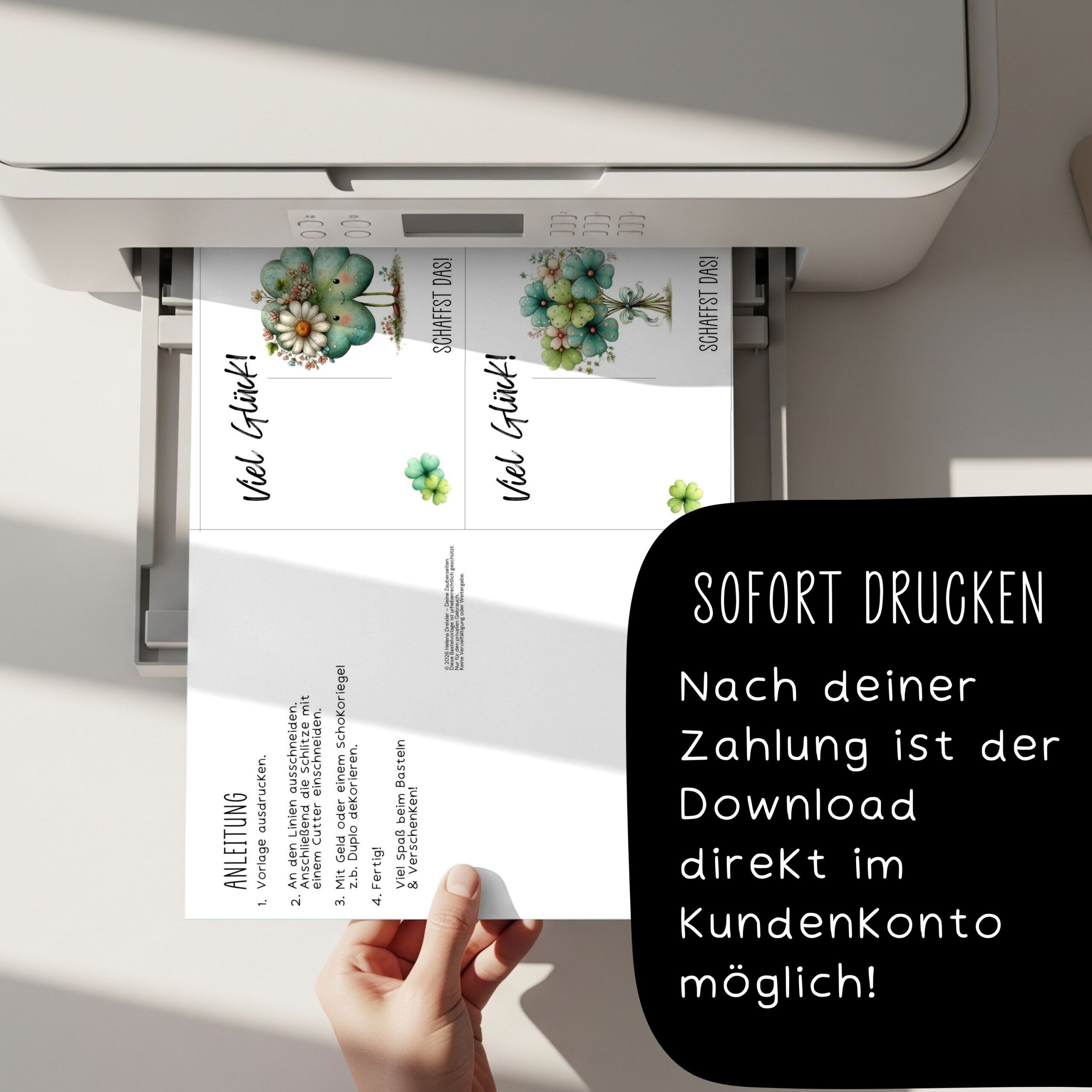 Duplo "Viel Glück, du schaffst das" Glücksbringer – Bild 6