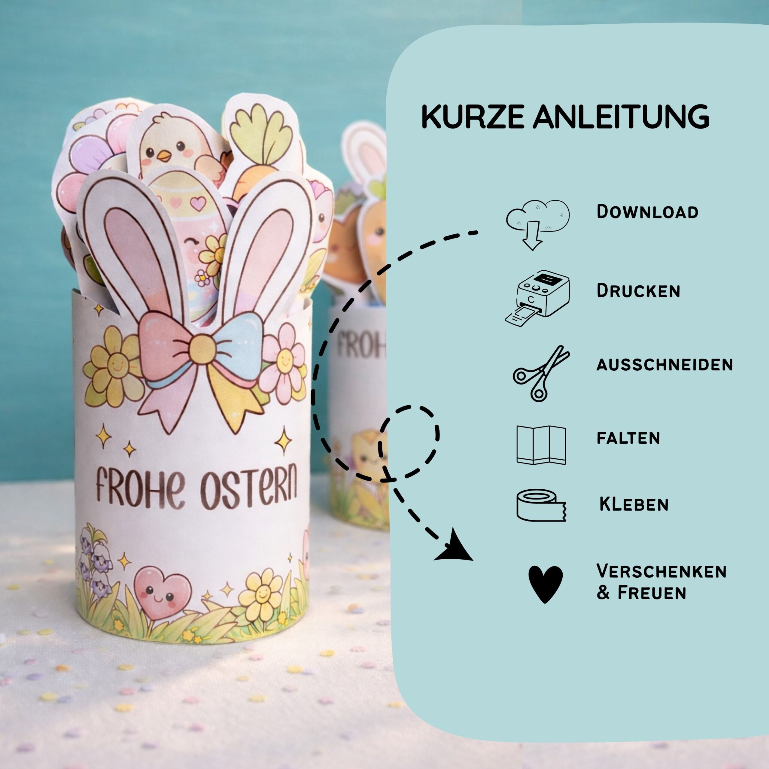 Duplo Banderole & Etiketten "Frohe Ostern" – Bild 8