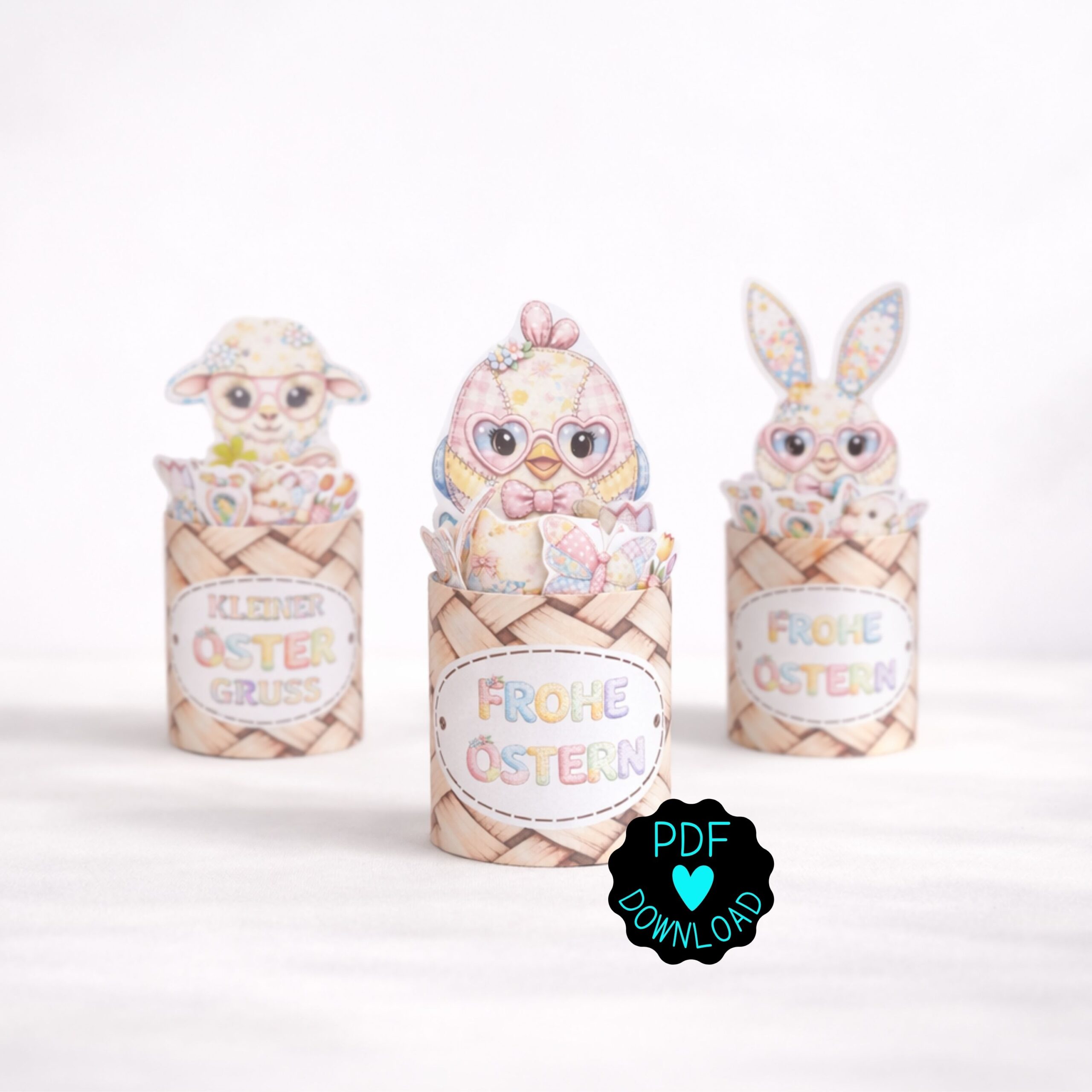 Duplo Banderole & Etiketten "Ostergrüße"