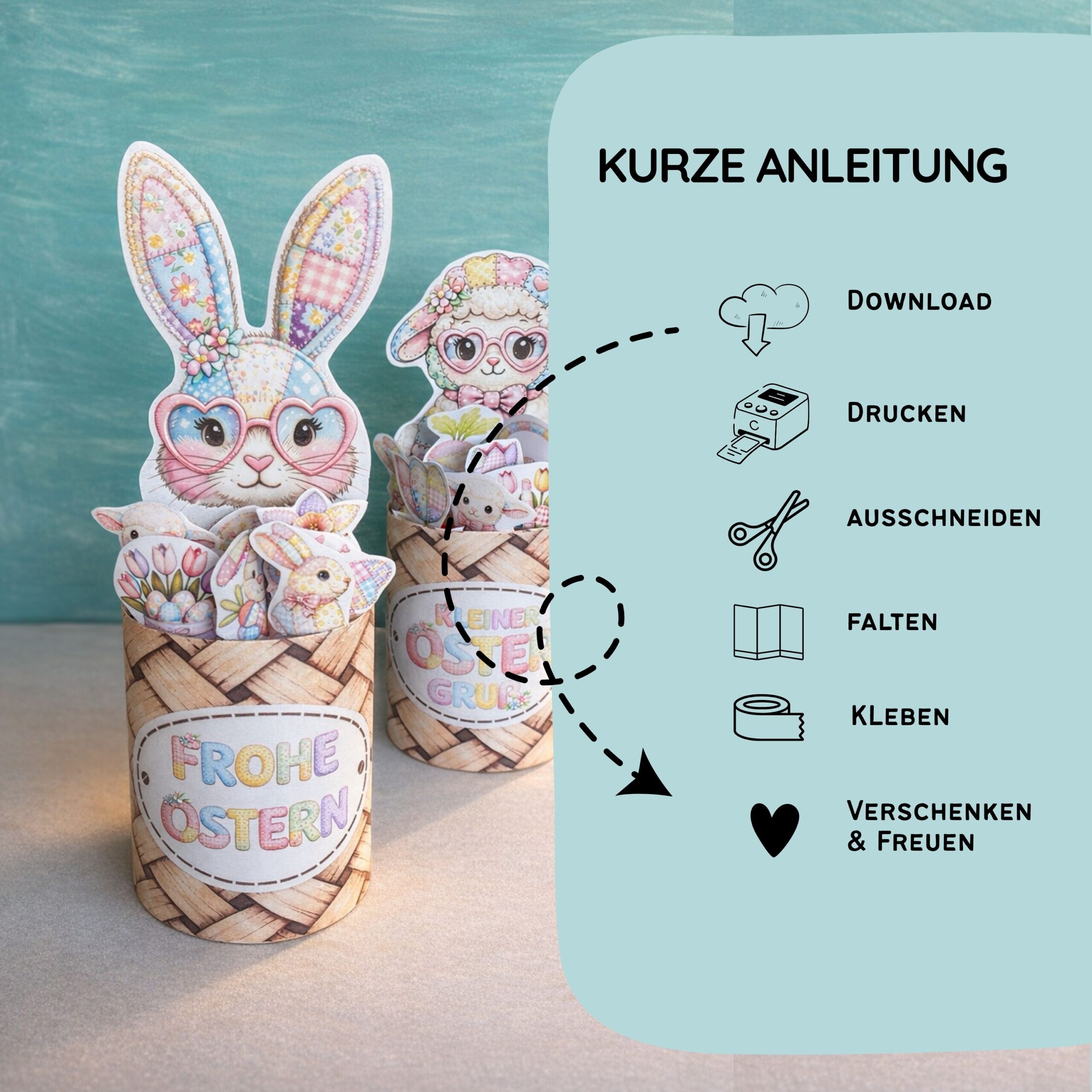 Duplo Banderole & Etiketten "Ostergrüße" – Bild 9