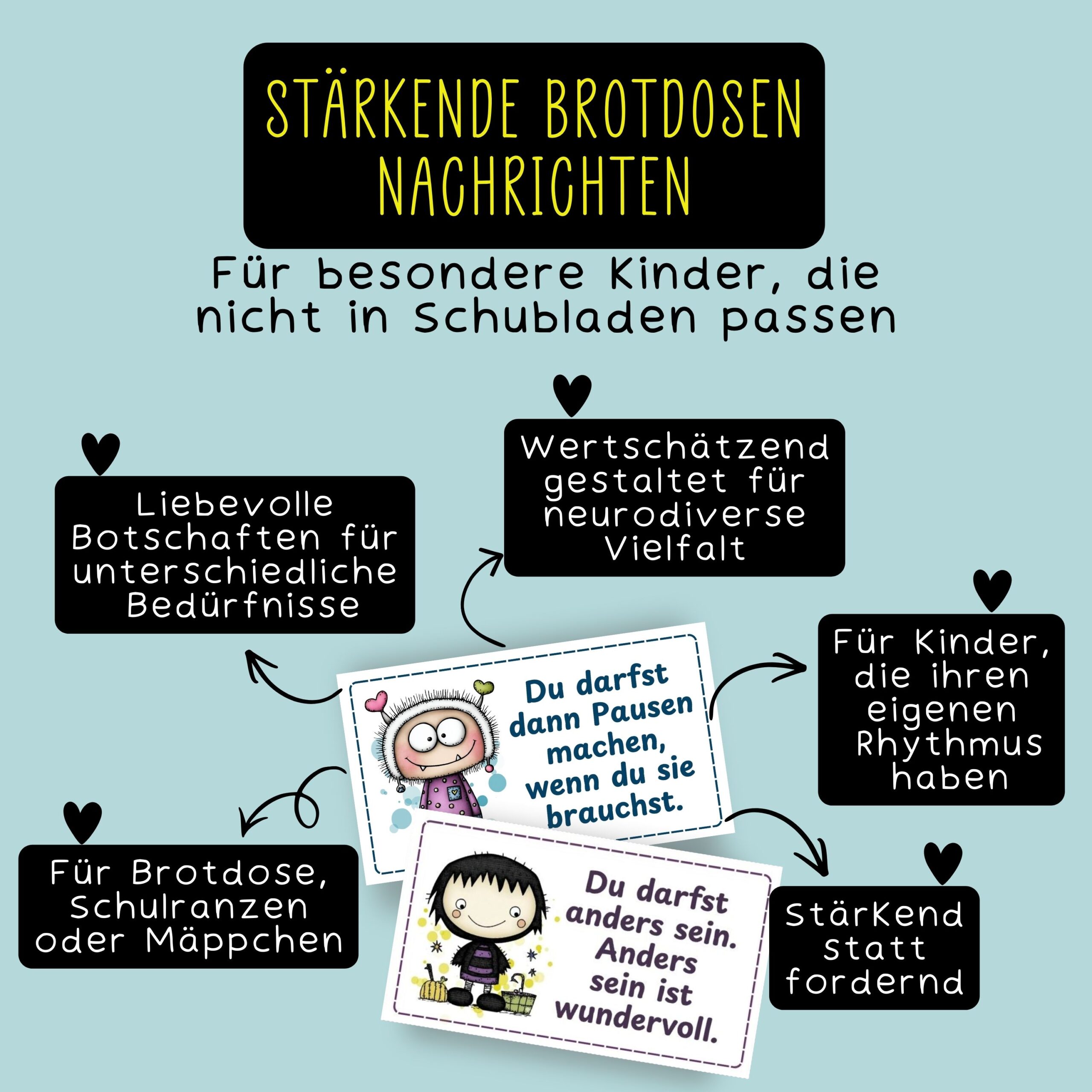 Brotdosen Nachrichten für besondere & starke Kinder – Bild 3