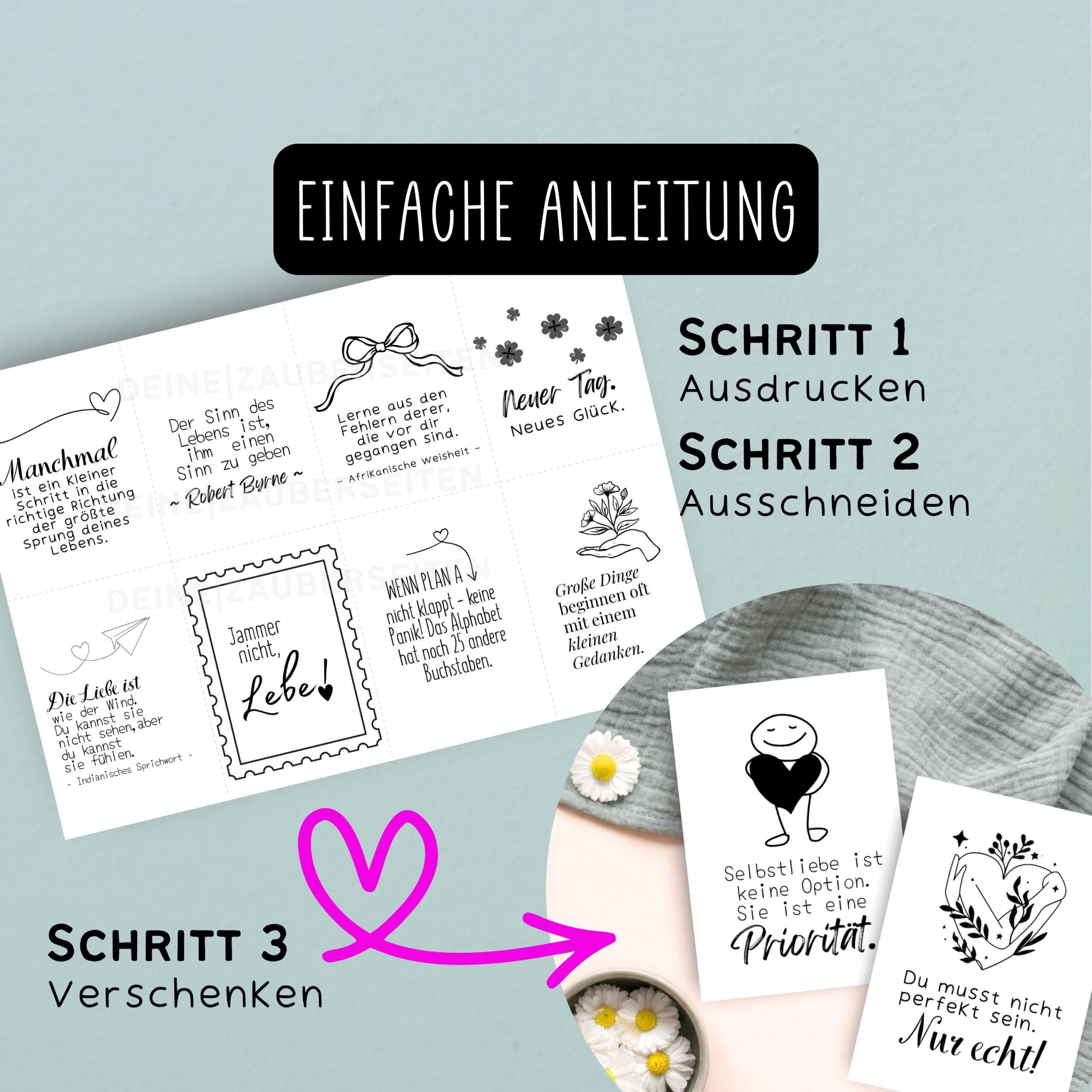 Positive Sprüche & Zitate zum Ausdrucken – Bild 5