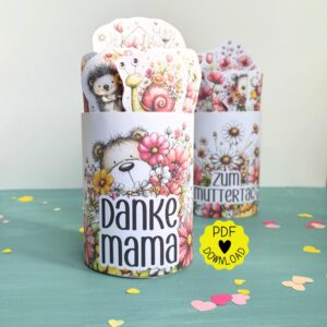 Duplo Banderole & Etiketten "Danke Mama"
