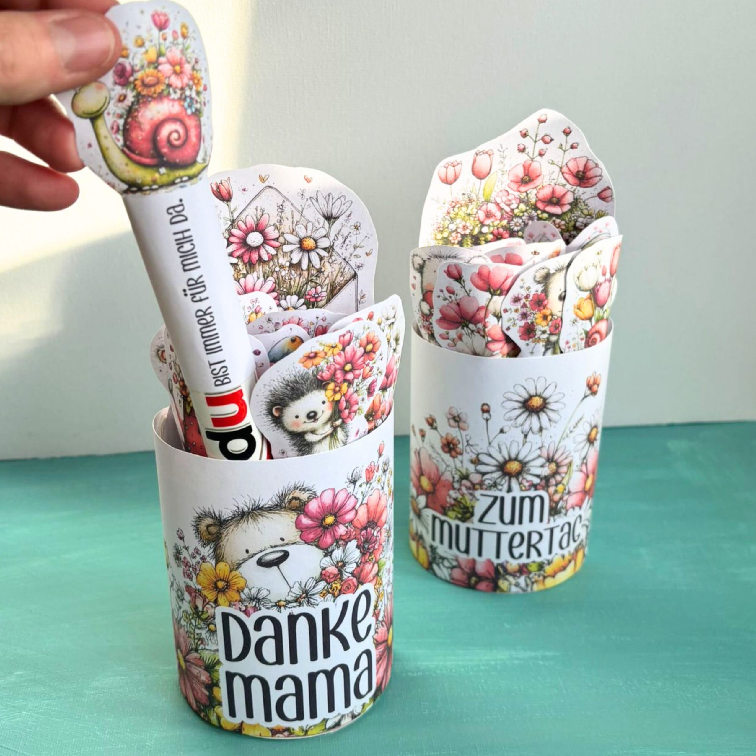 Duplo Banderole & Etiketten "Danke Mama" – Bild 3