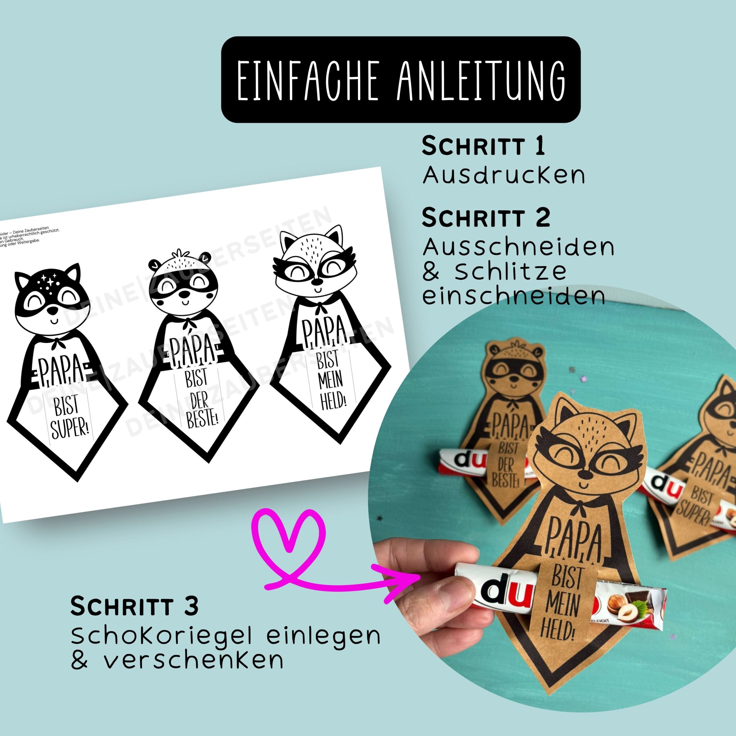 Duplo Banderolen "Super-Papa" – Bild 3
