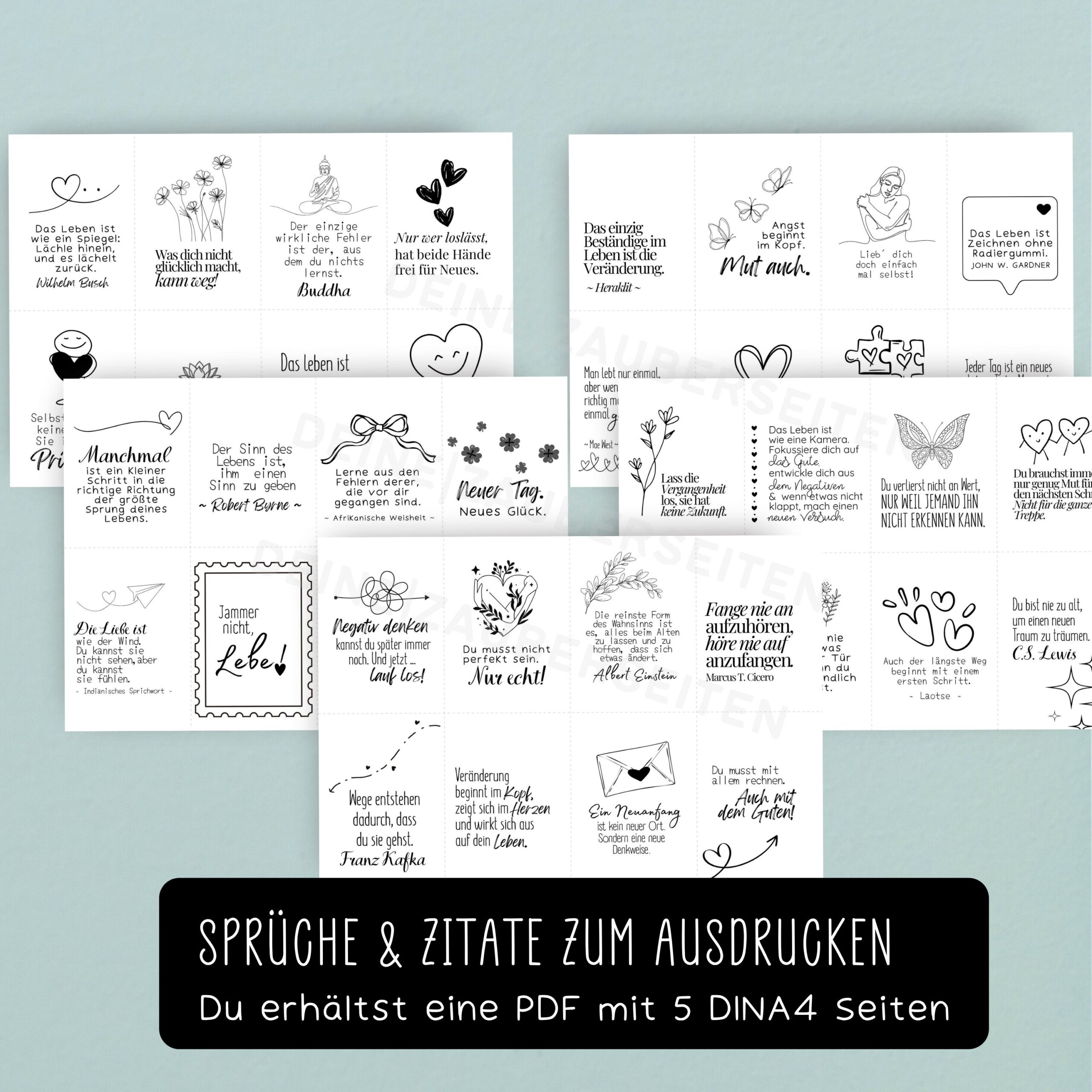 Positive Sprüche & Zitate zum Ausdrucken – Bild 6
