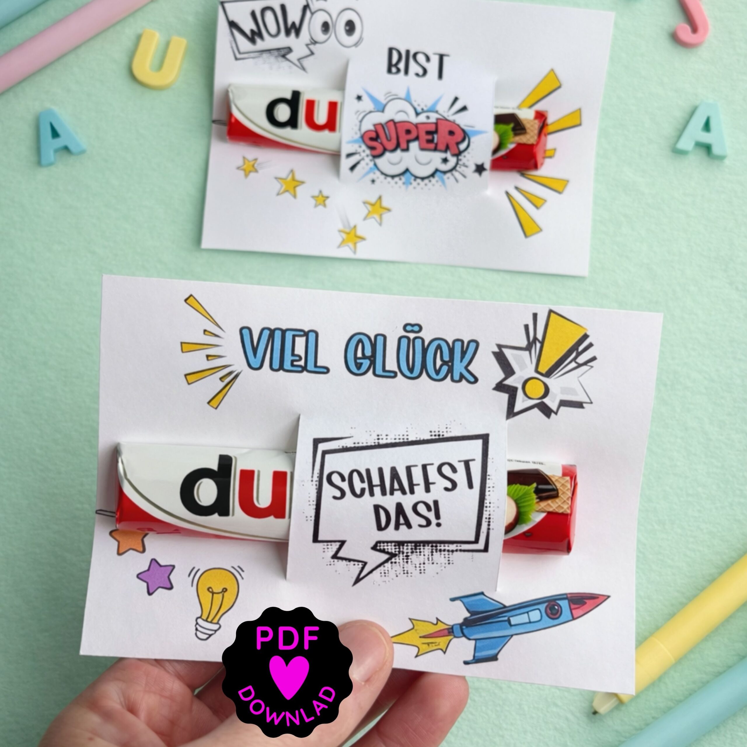 Duplo "Viel Glück, du schaffst das" Glücksbringer