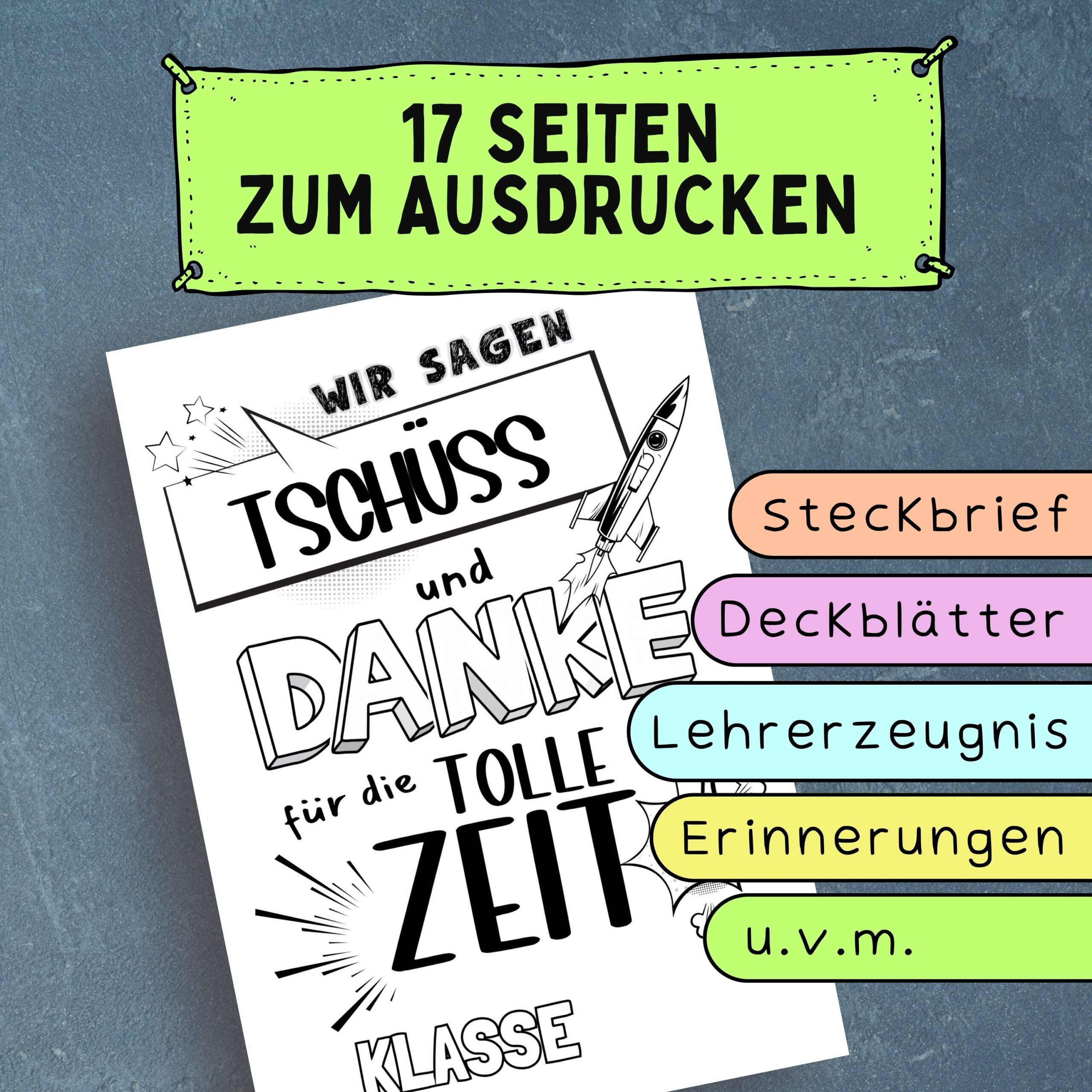 Abschlusszeitung "Comic" 17 Seiten zum Abschied Grundschule – Bild 2
