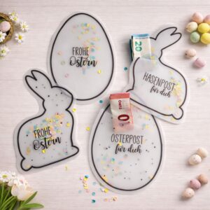 Ostern Schüttelkarten Vorlage zum Ausdrucken