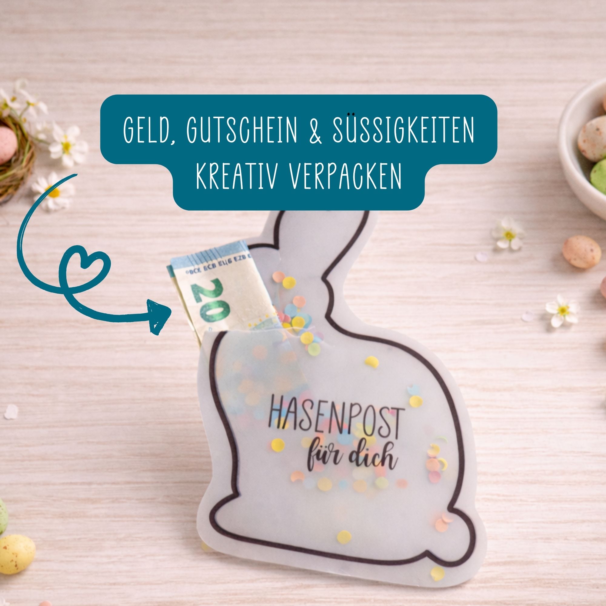 Ostern Schüttelkarten Vorlage zum Ausdrucken – Bild 2